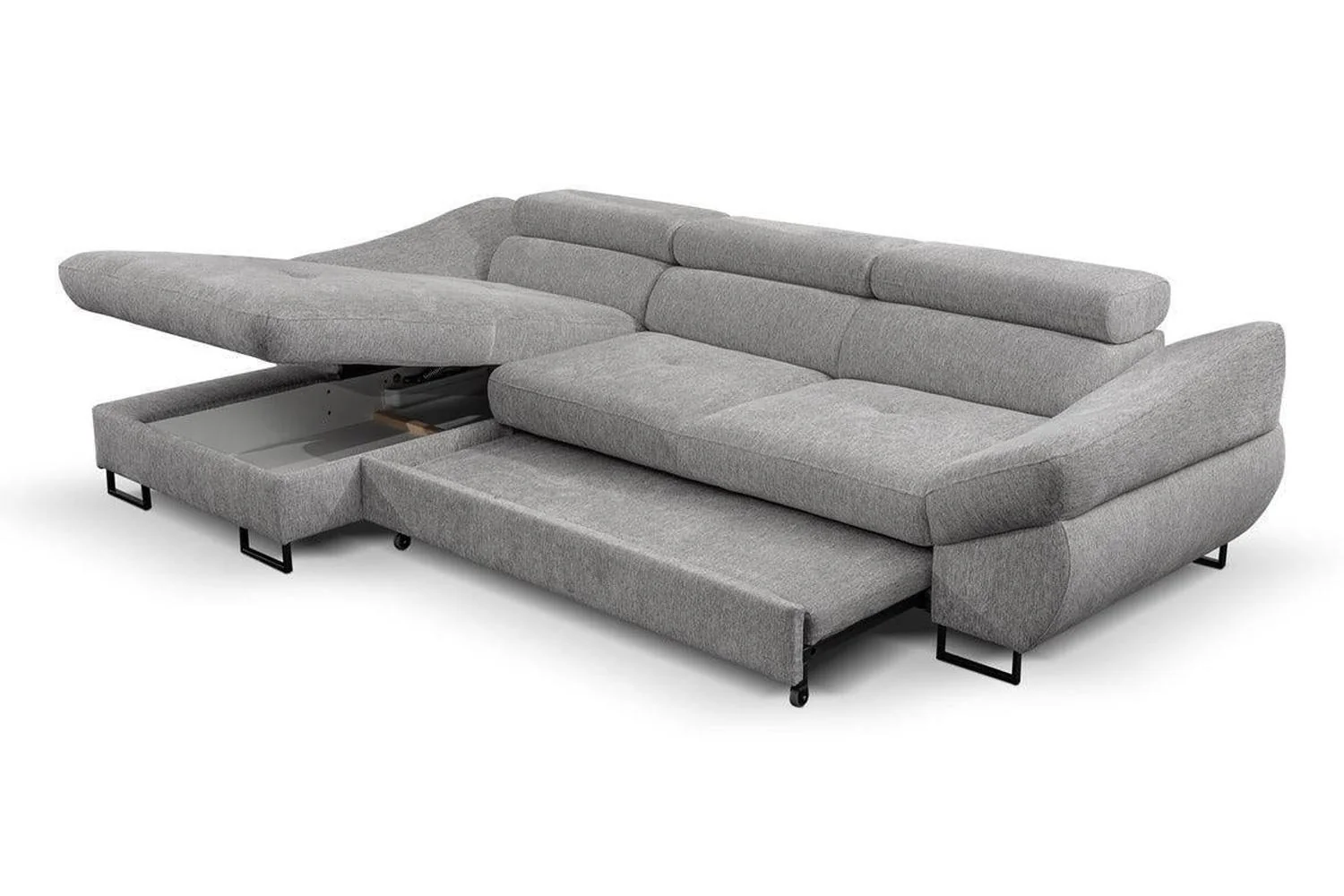 Fabio Corner Sofa Bed Mini With Storage - Image 4