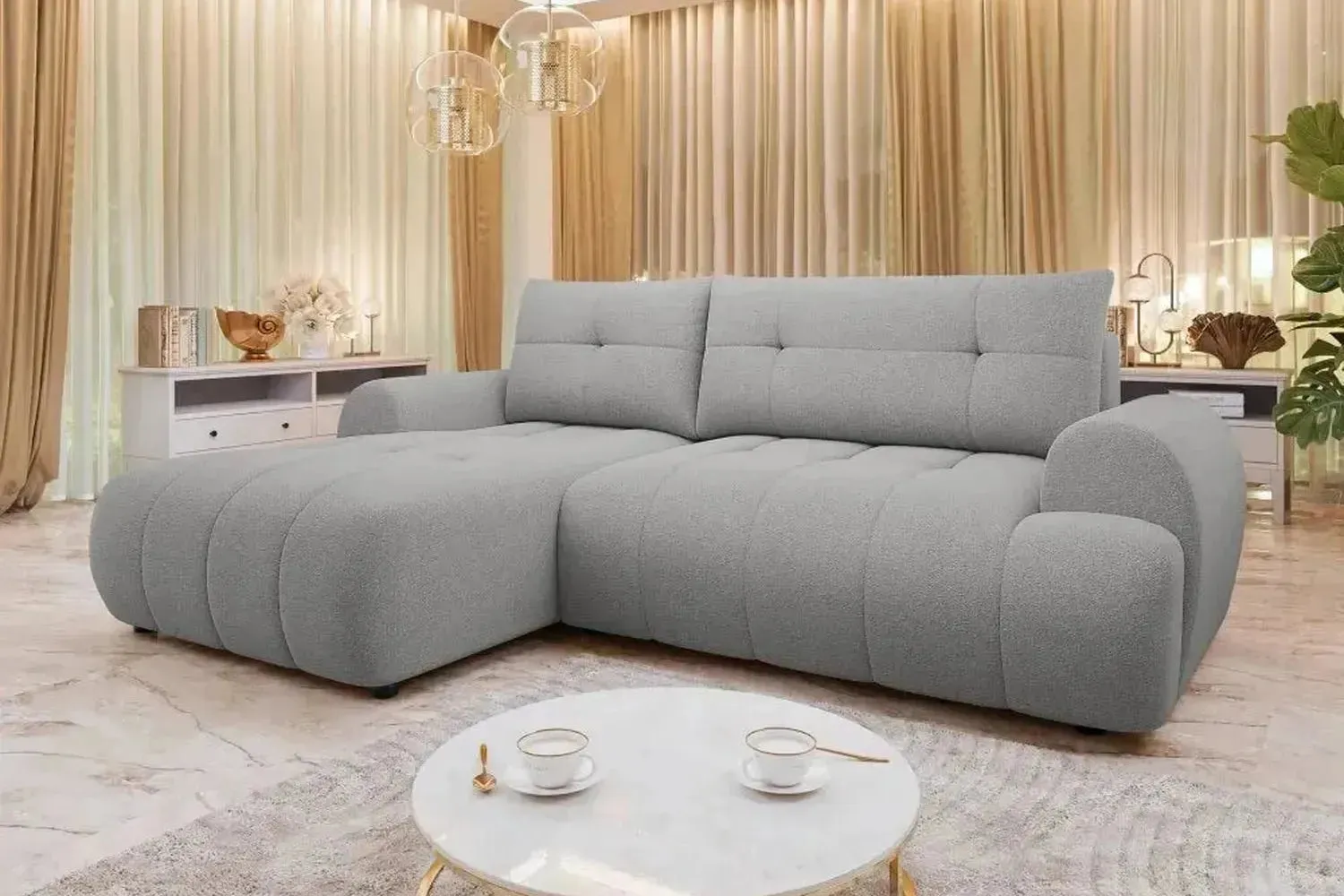 Fiorano Corner Sofa Bed With Storage - Image 5