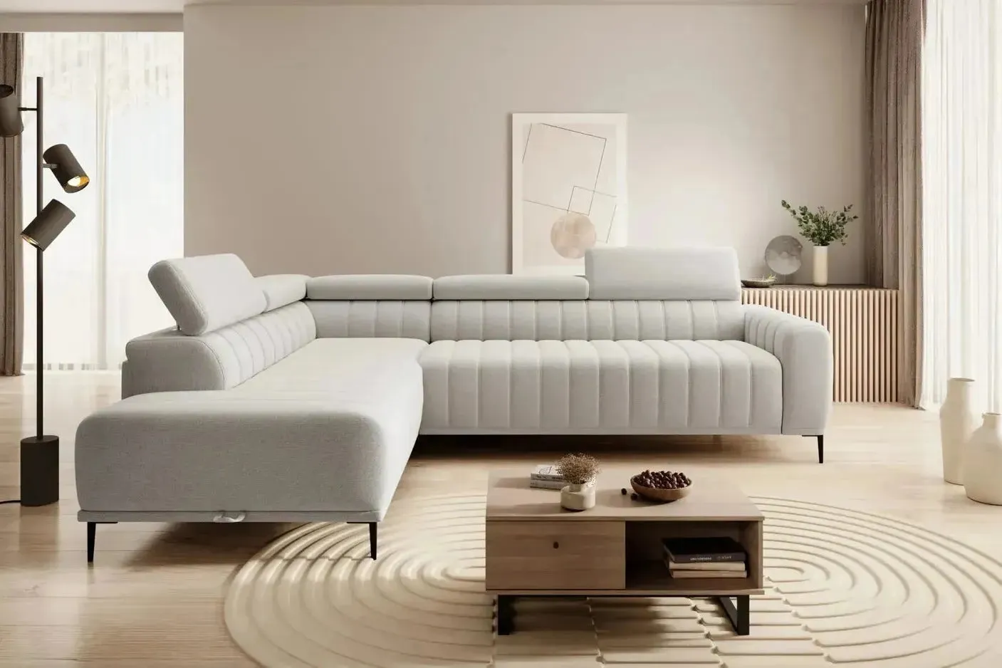 Gandi Corner Sofa Bed With Storage