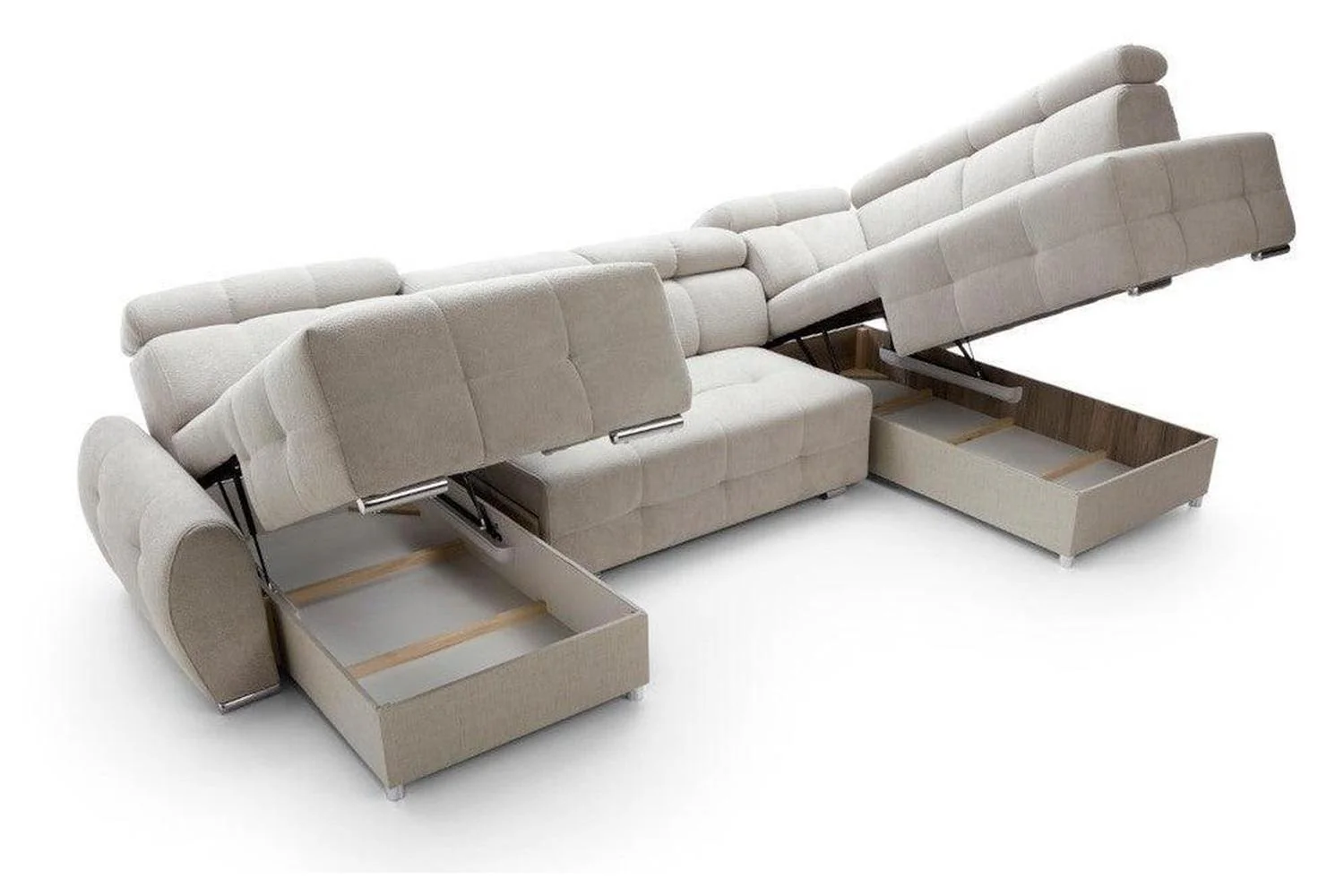 Garda 1 U Shape Corner Sofa Bed - Image 3