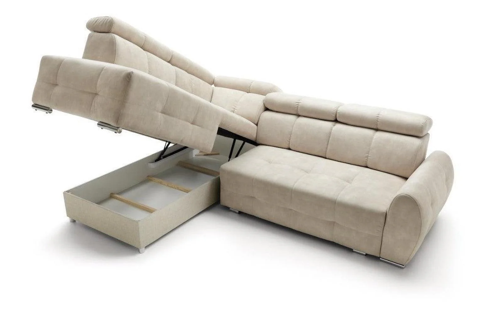 Garda 2 Corner Sofa Bed With Storage - Image 4