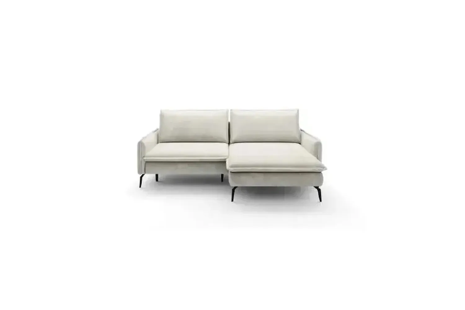 Glossy Corner Sofa Bed With Storage - Image 6