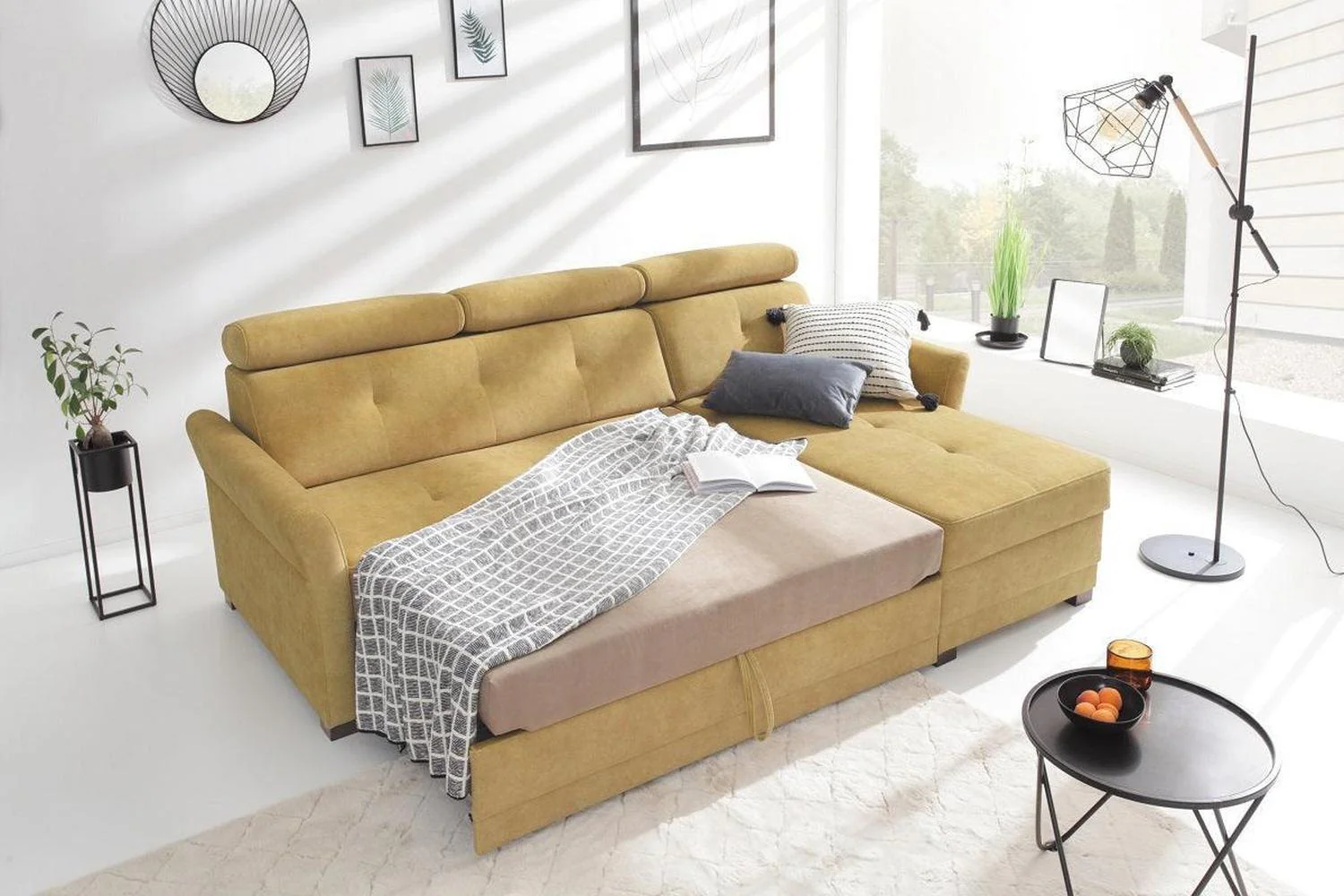 Harris Corner Sofa Bed With Storage - Image 3