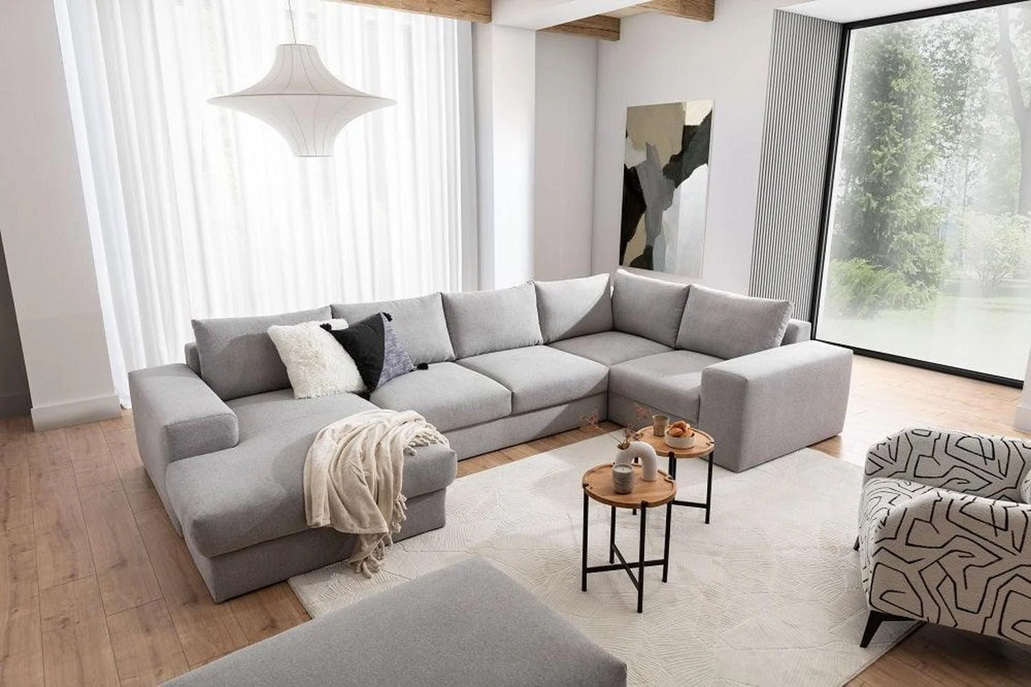 Hermes U Shape Corner Sofa - Image 2