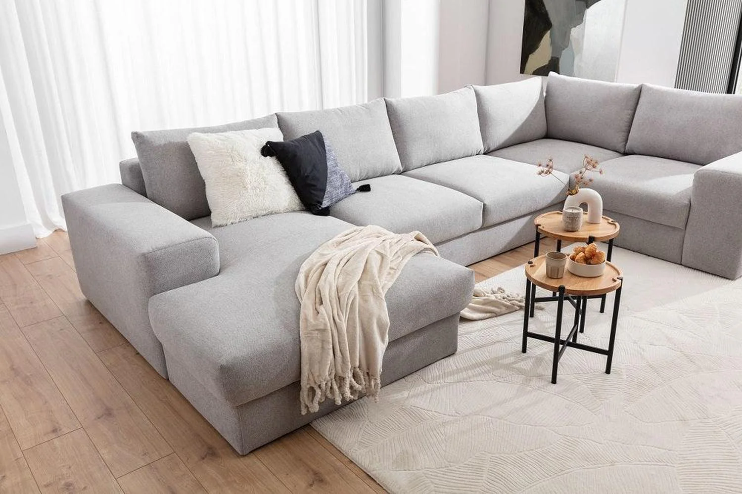 Hermes U Shape Corner Sofa - Image 3