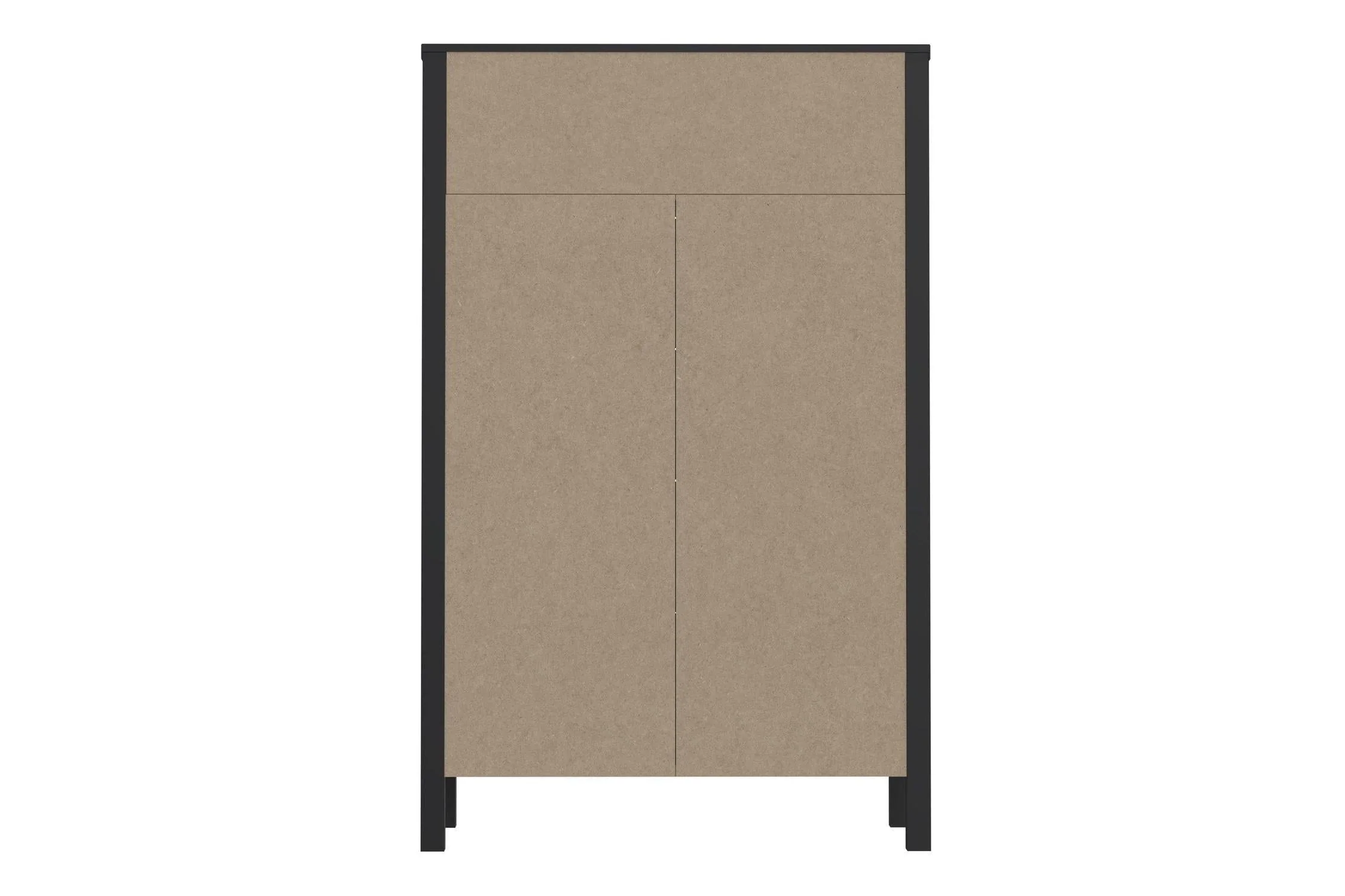 High Rock Chest Of 4 Drawers In Matt Black/Riviera Oak - Image 5