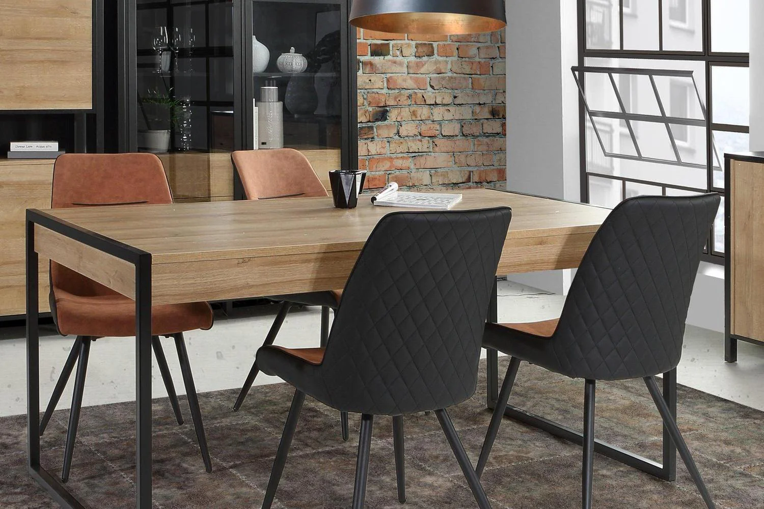 High Rock Dining Table In Riviera Oak - Image 6