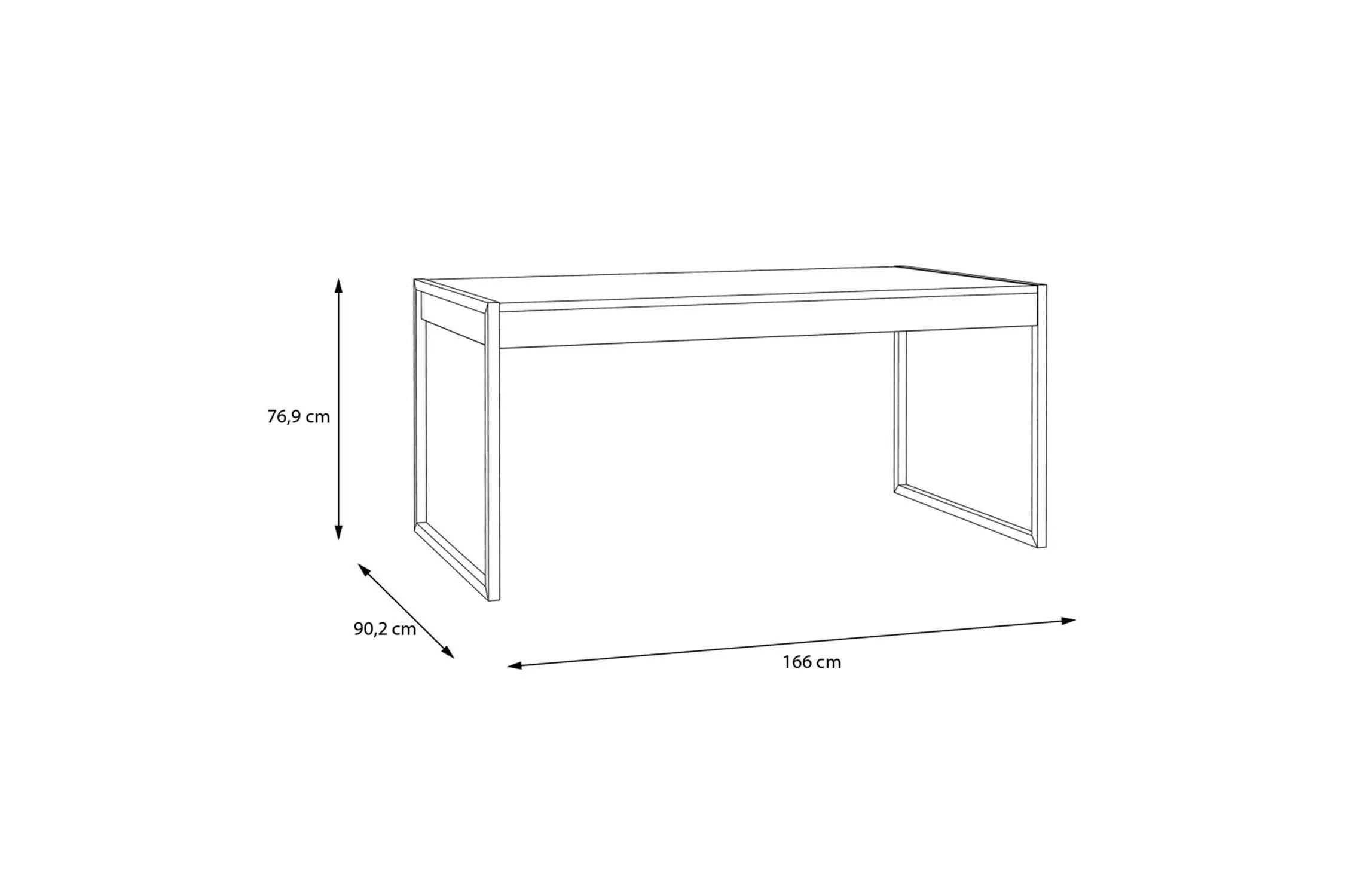 High Rock Dining Table In Riviera Oak - Image 8