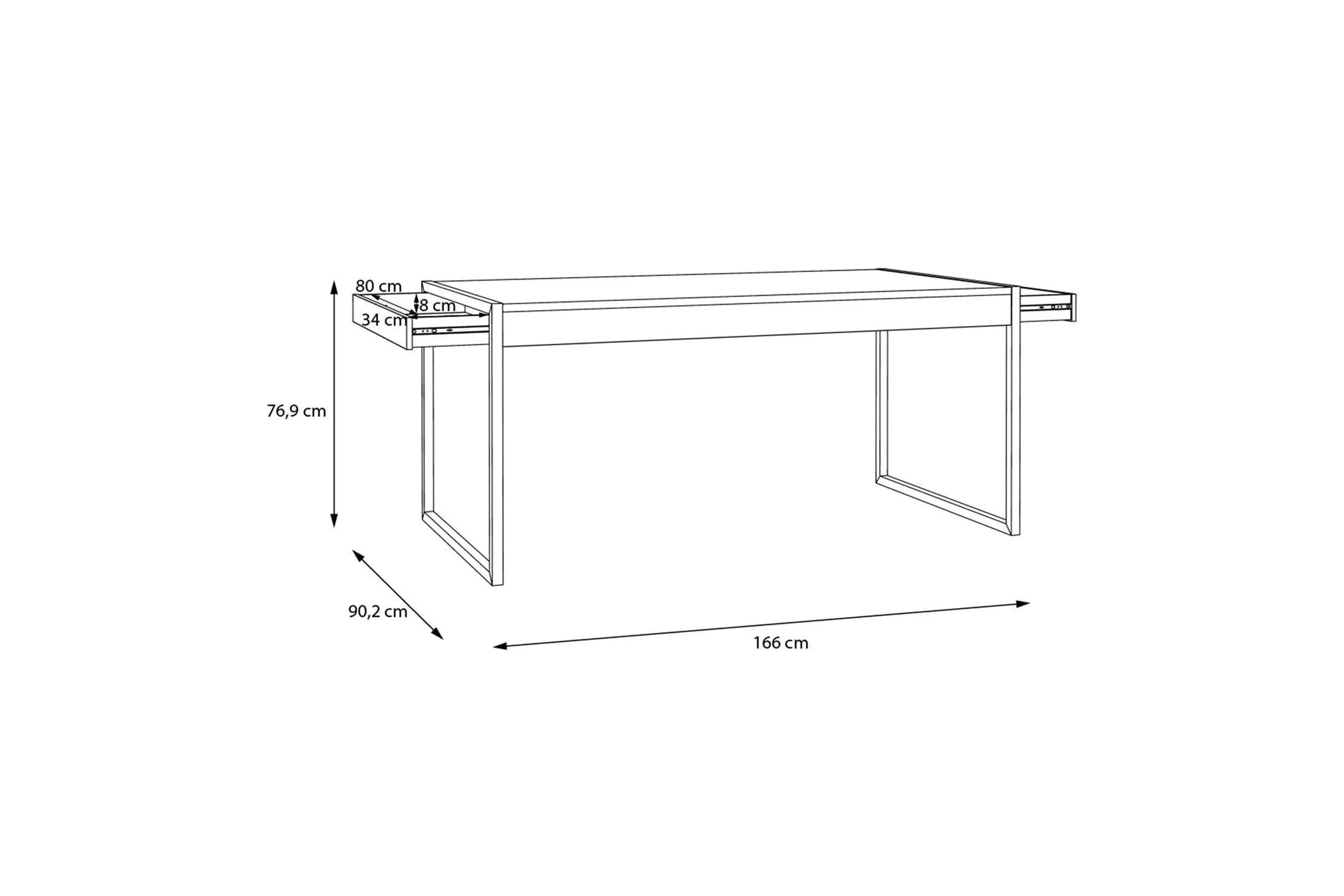 High Rock Dining Table In Riviera Oak - Image 9