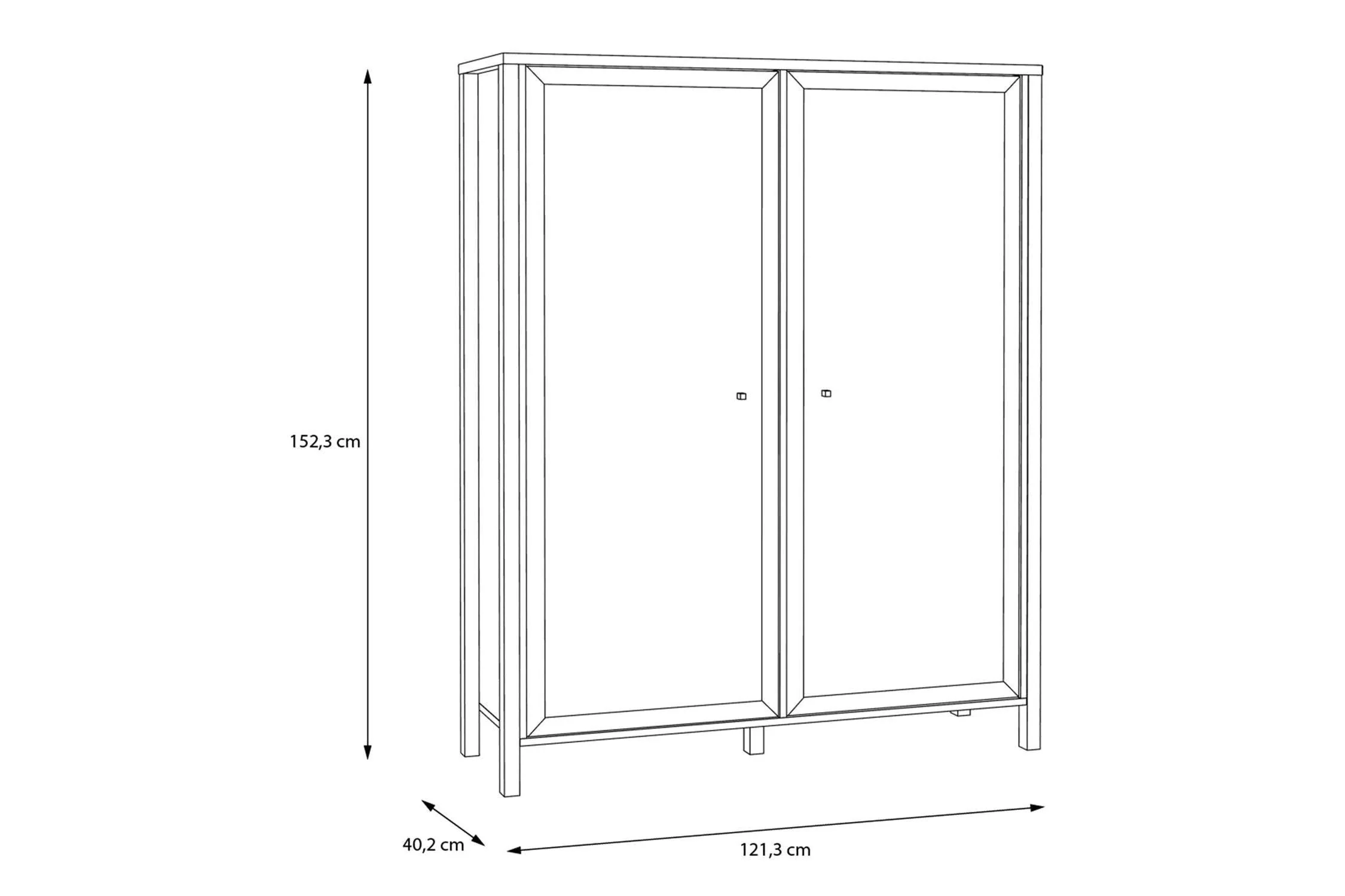 High Rock Extra Wide Display Cabinet In Matt Black/Riviera Oak - Image 10