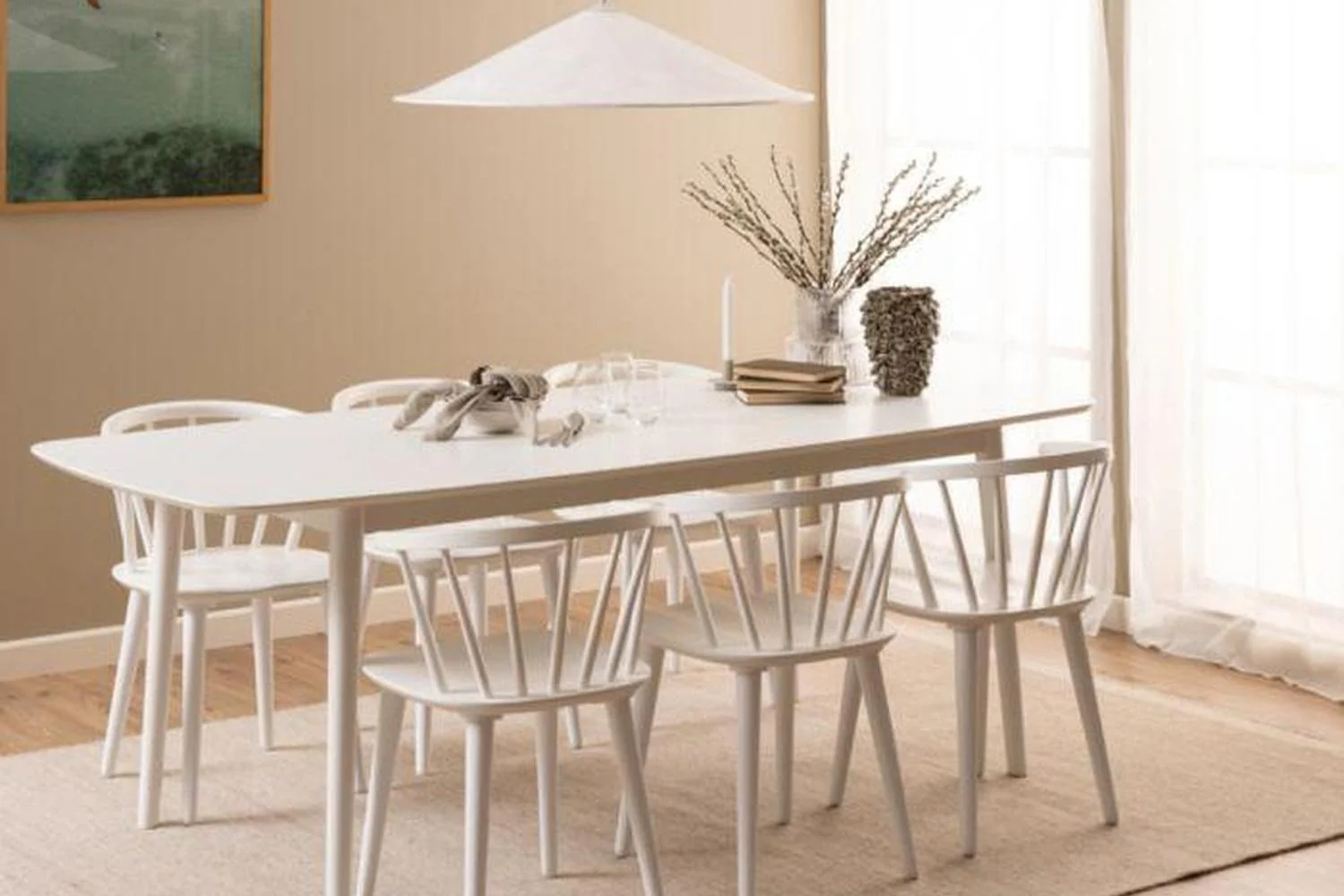Ida Dining Chair in White Set of 2 - Image 7