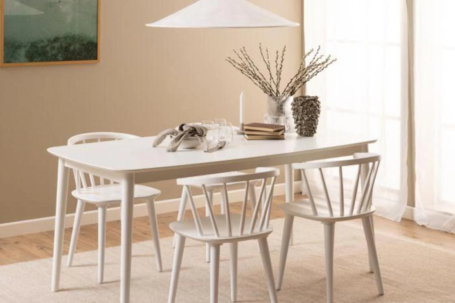 Ida Dining Chair in White Set of 2 - Image 8