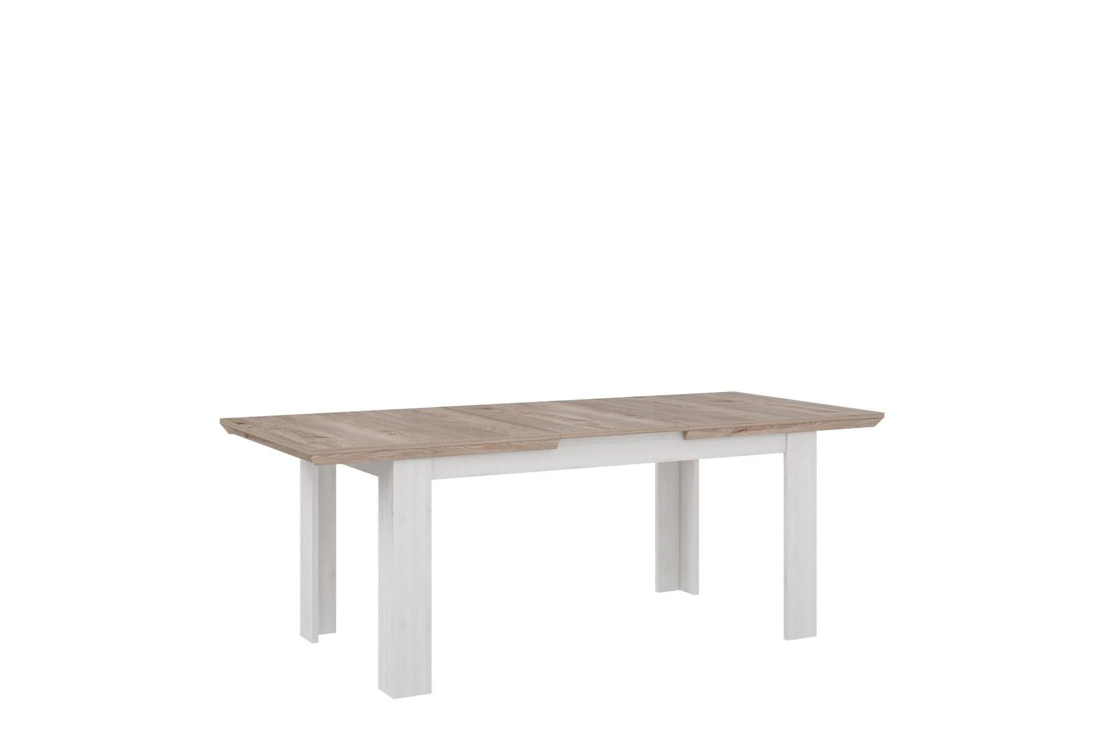Lopa Extending Dining Table 160-207cm In Oak Nelson/Snowy Oak - Image 3