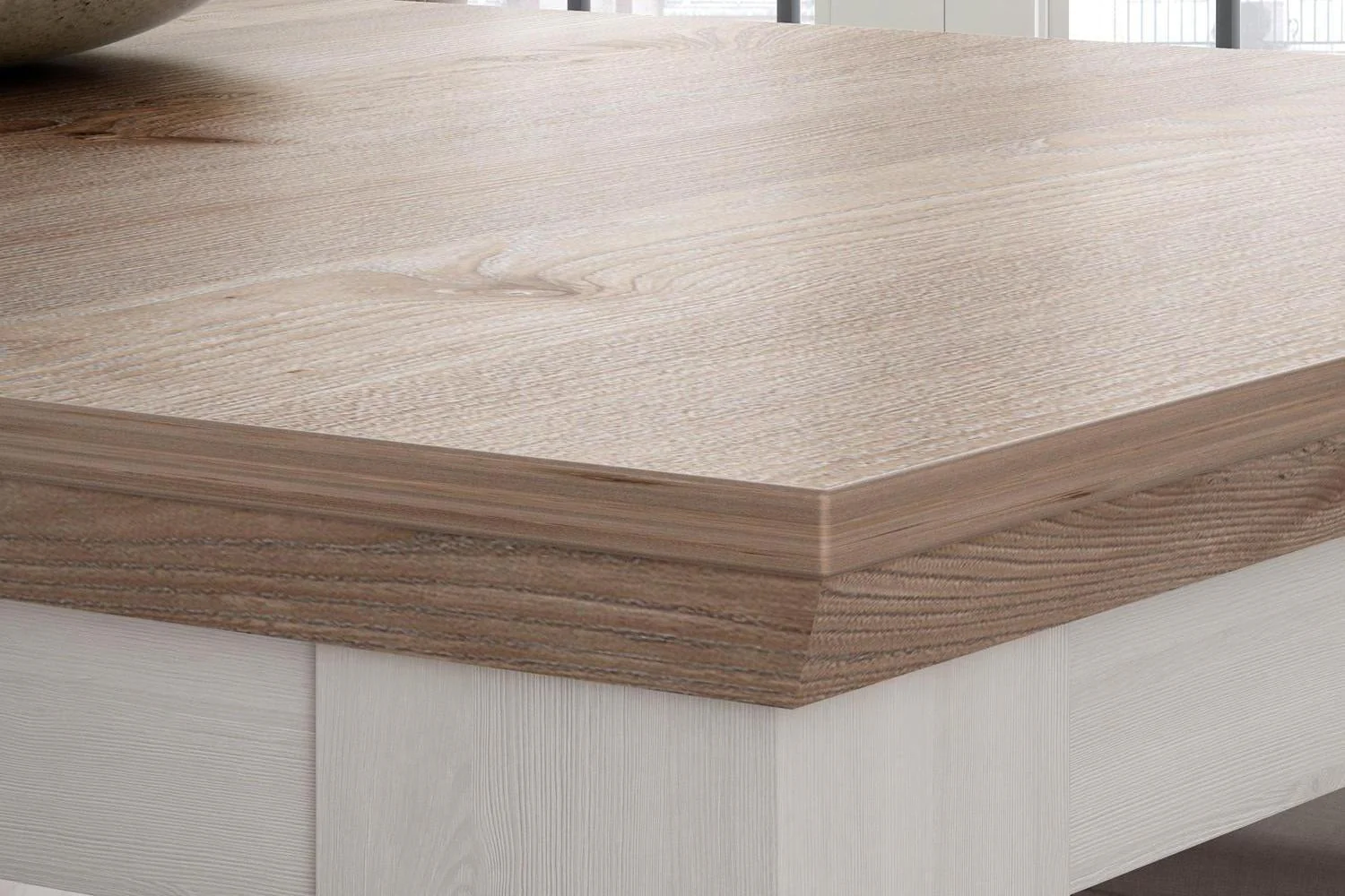 Lopa Extending Dining Table 160-207cm In Oak Nelson/Snowy Oak - Image 5