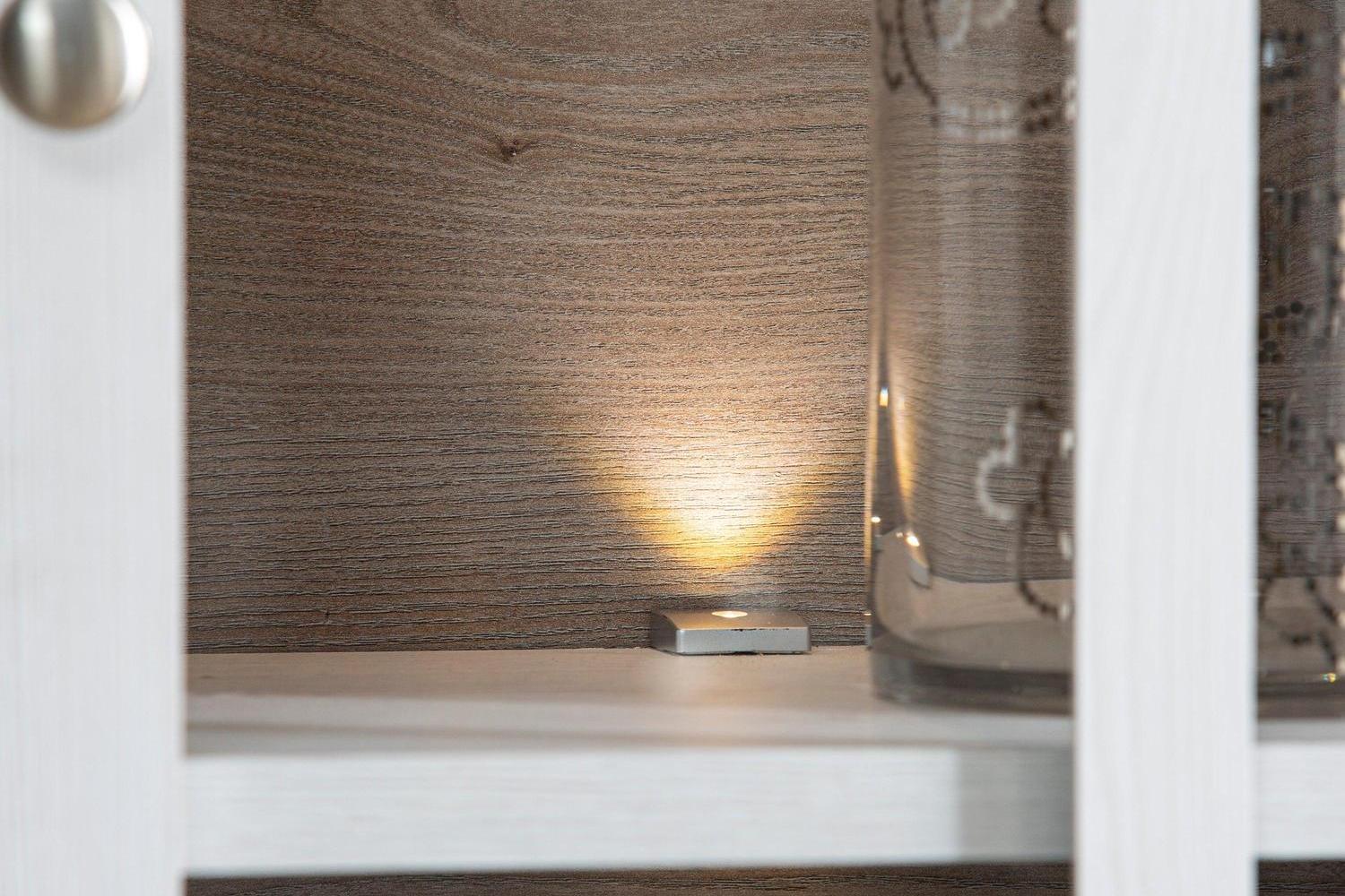 Lopa Display Cabinet In Snowy Oak/Oak Nelson - Image 6