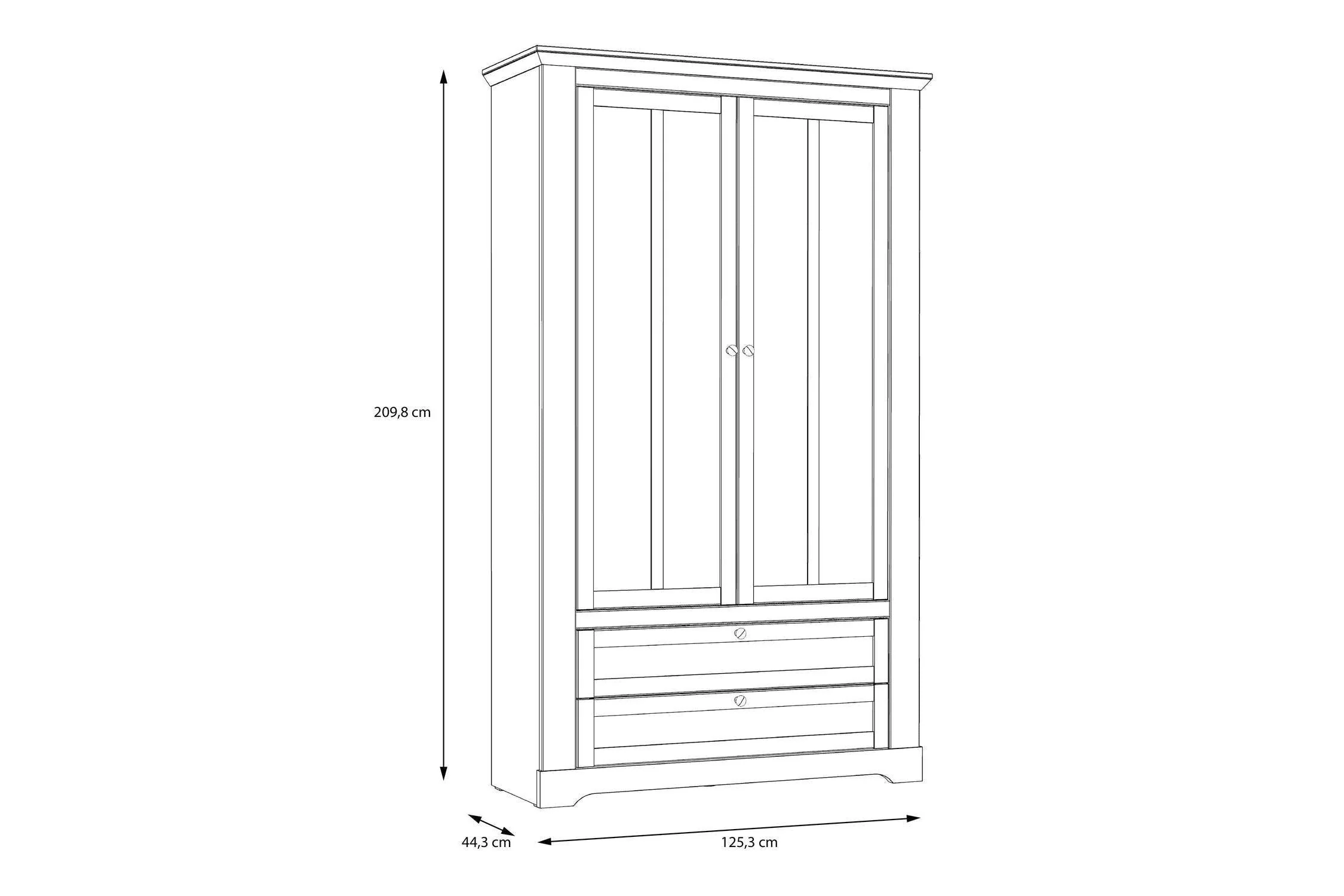 Lopa Display Cabinet In Snowy Oak/Oak Nelson - Image 7