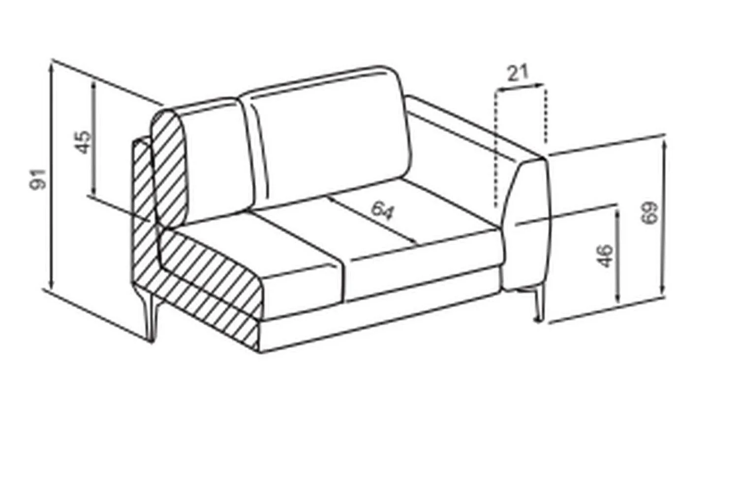 Imperia 3 Seater Sofa Bed With Storage - Image 7