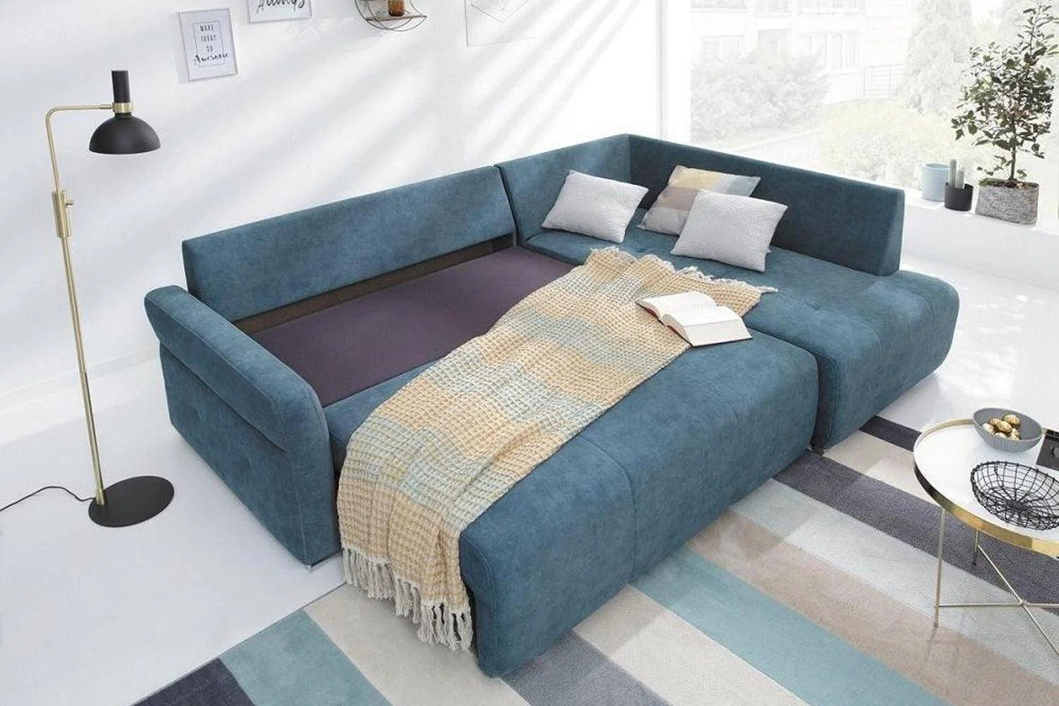 Island Corner Sofa Bed With Storage - Image 2