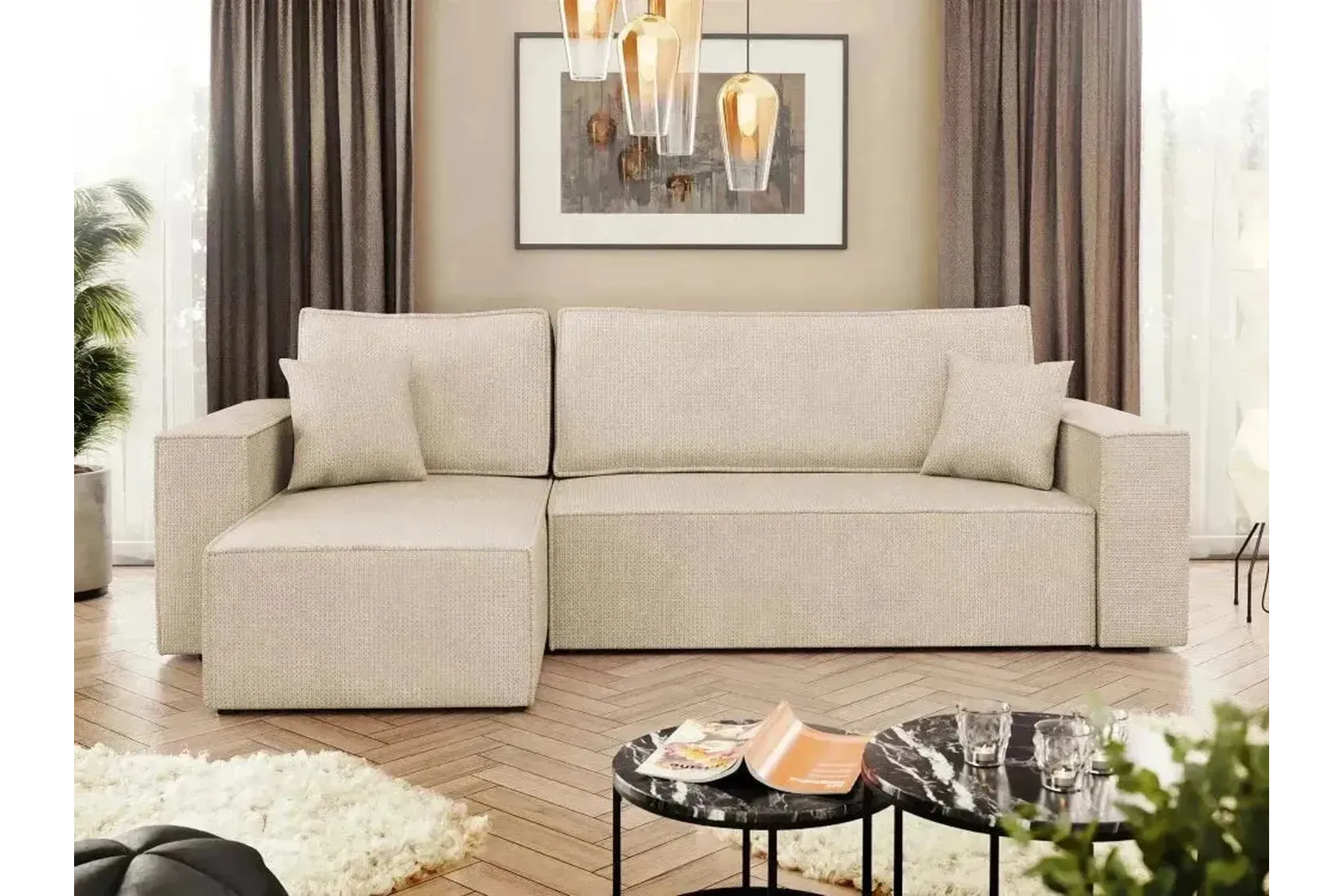 Karl Corner Sofa Bed With Storage