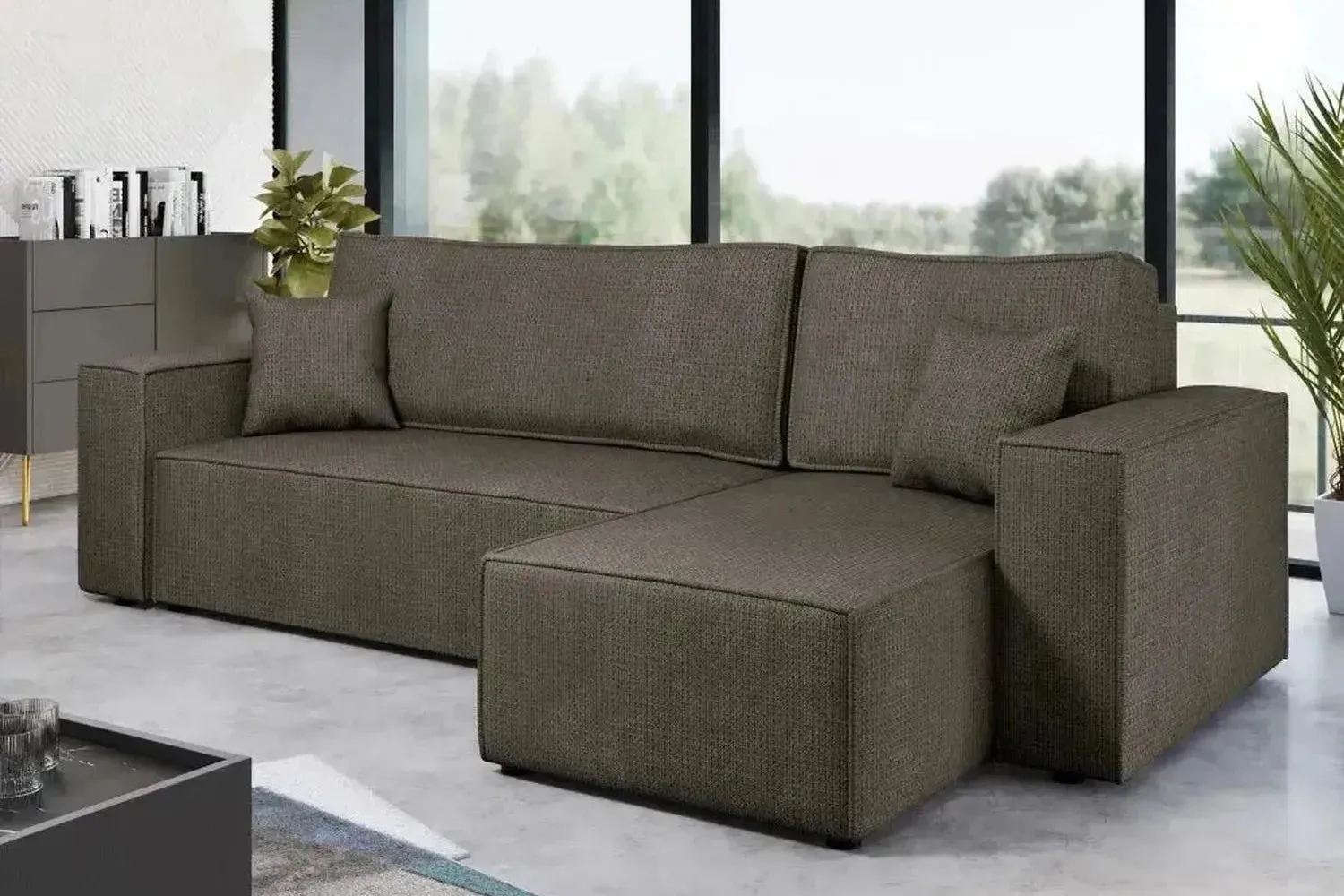 Karl Corner Sofa Bed With Storage - Image 10