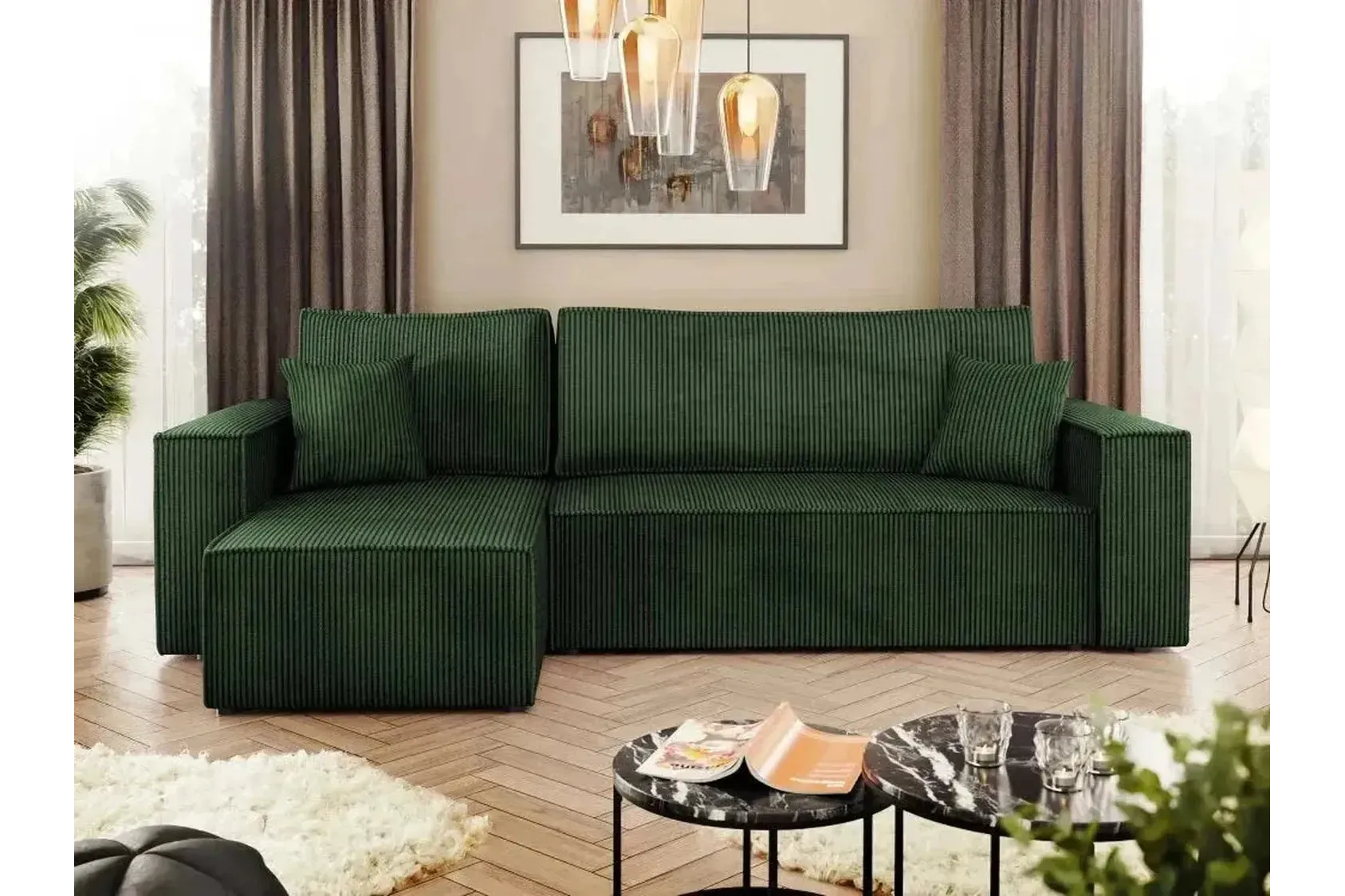 Karl Corner Sofa Bed With Storage - Image 13