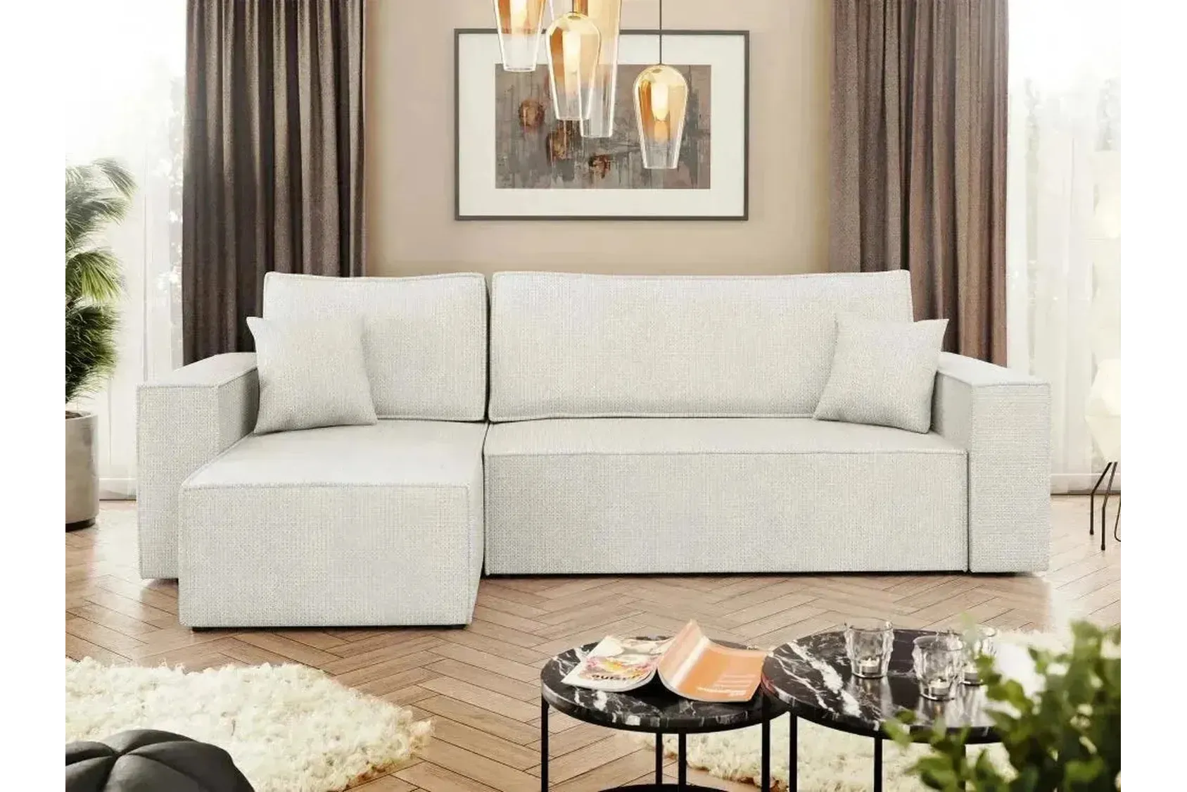 Karl Corner Sofa Bed With Storage - Image 4