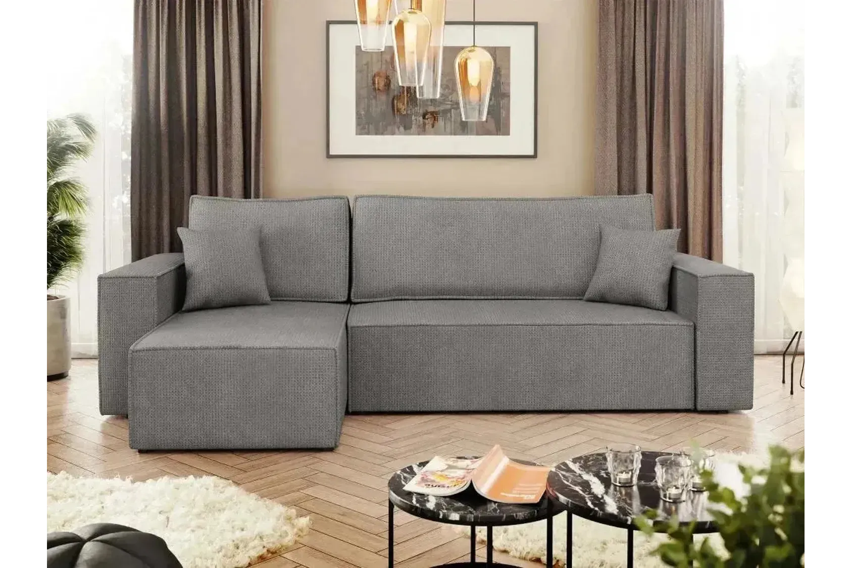 Karl Corner Sofa Bed With Storage - Image 5
