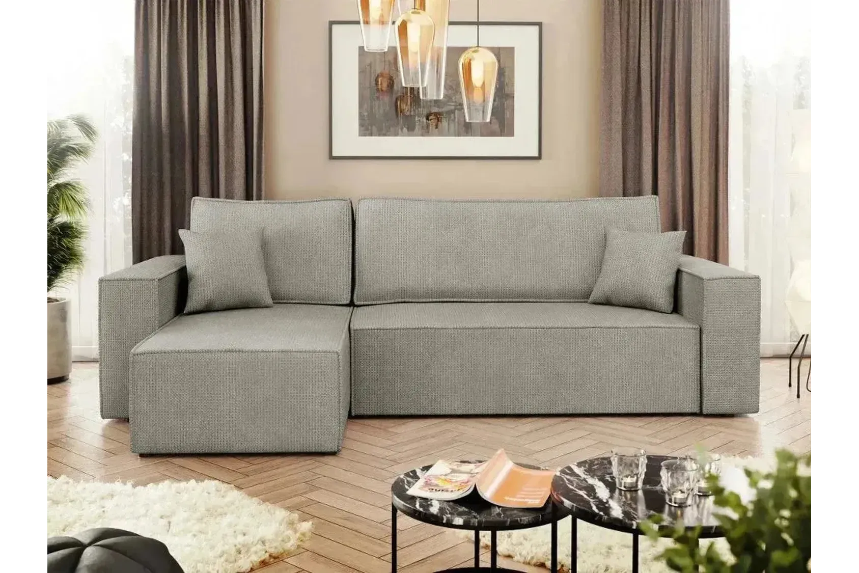 Karl Corner Sofa Bed With Storage - Image 6