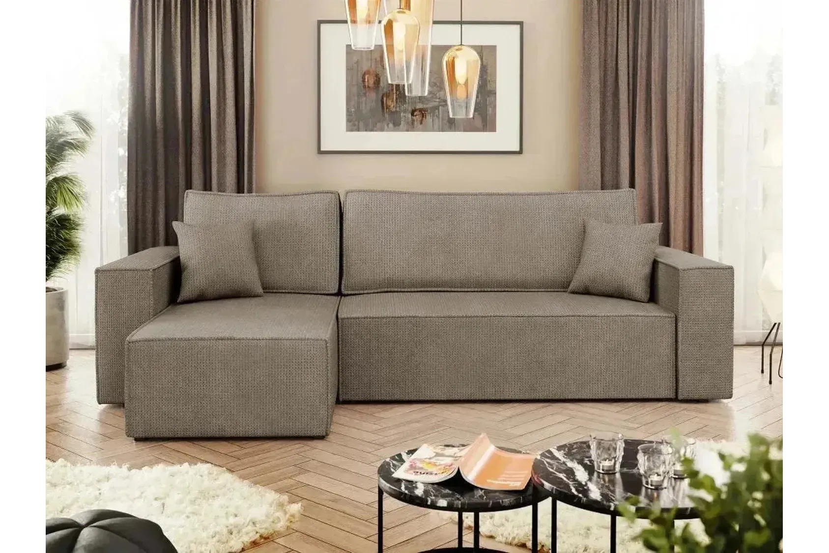 Karl Corner Sofa Bed With Storage - Image 7