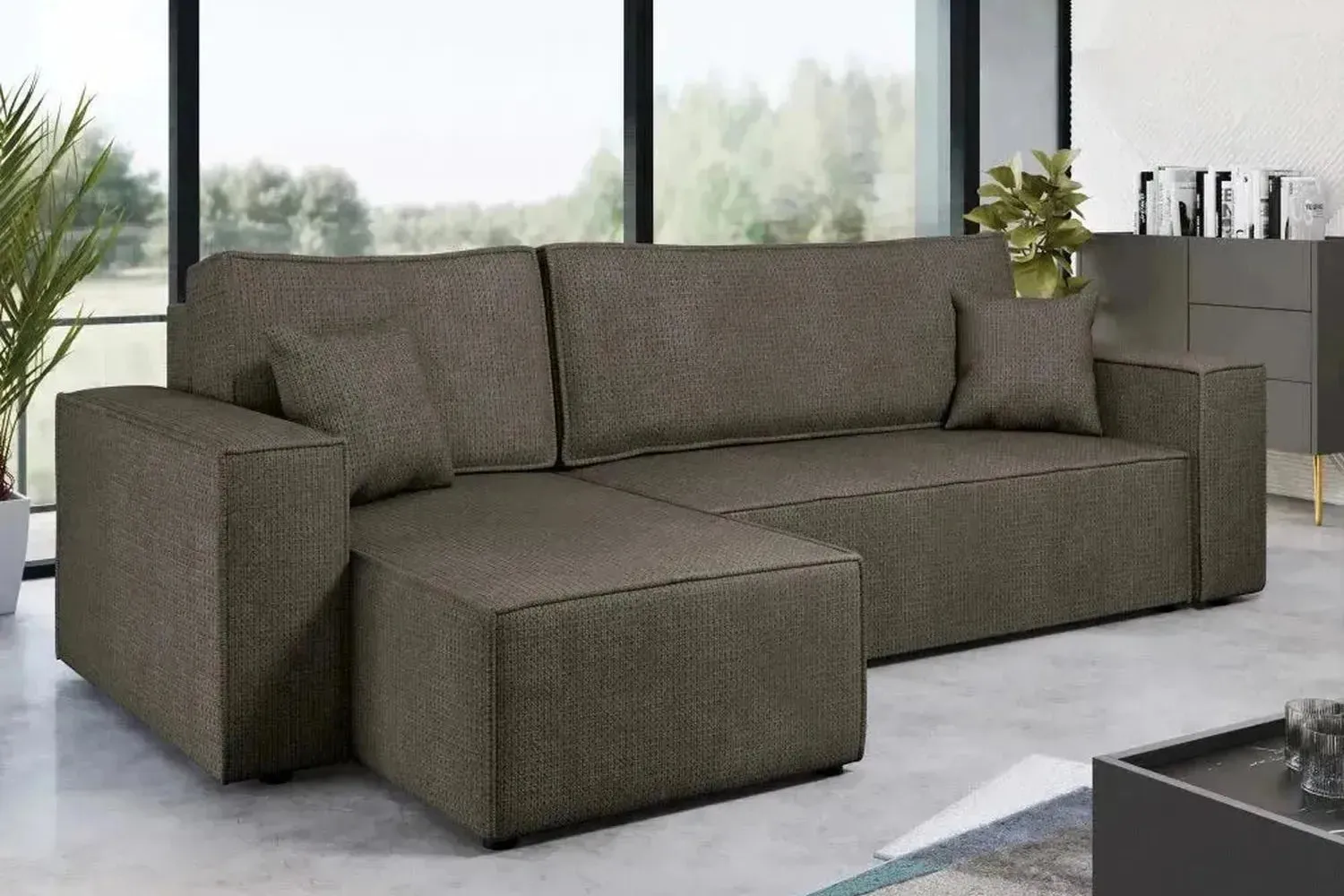 Karl Corner Sofa Bed With Storage - Image 9