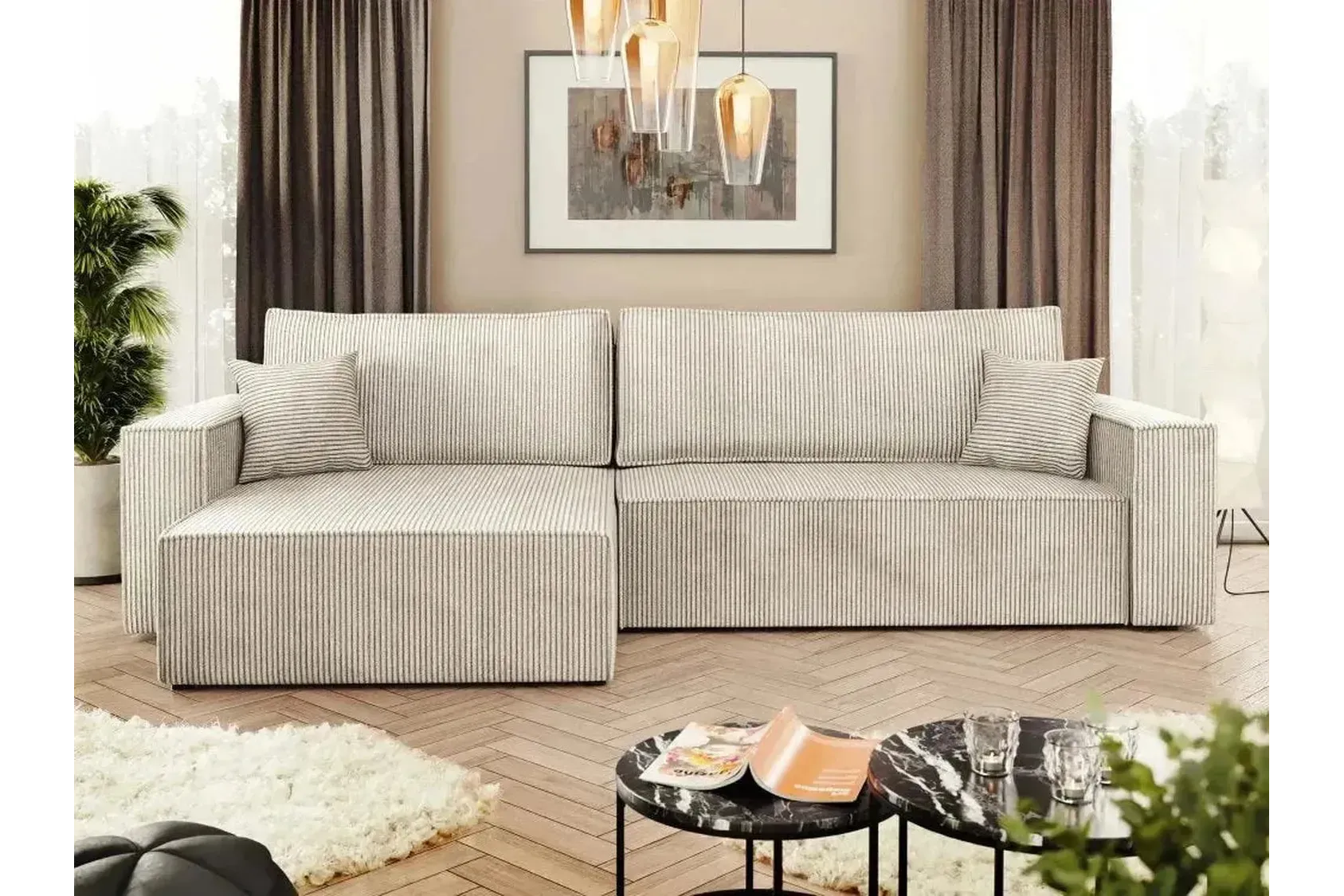 Karl L Maxi Corner Sofa Bed With Storage - Image 11