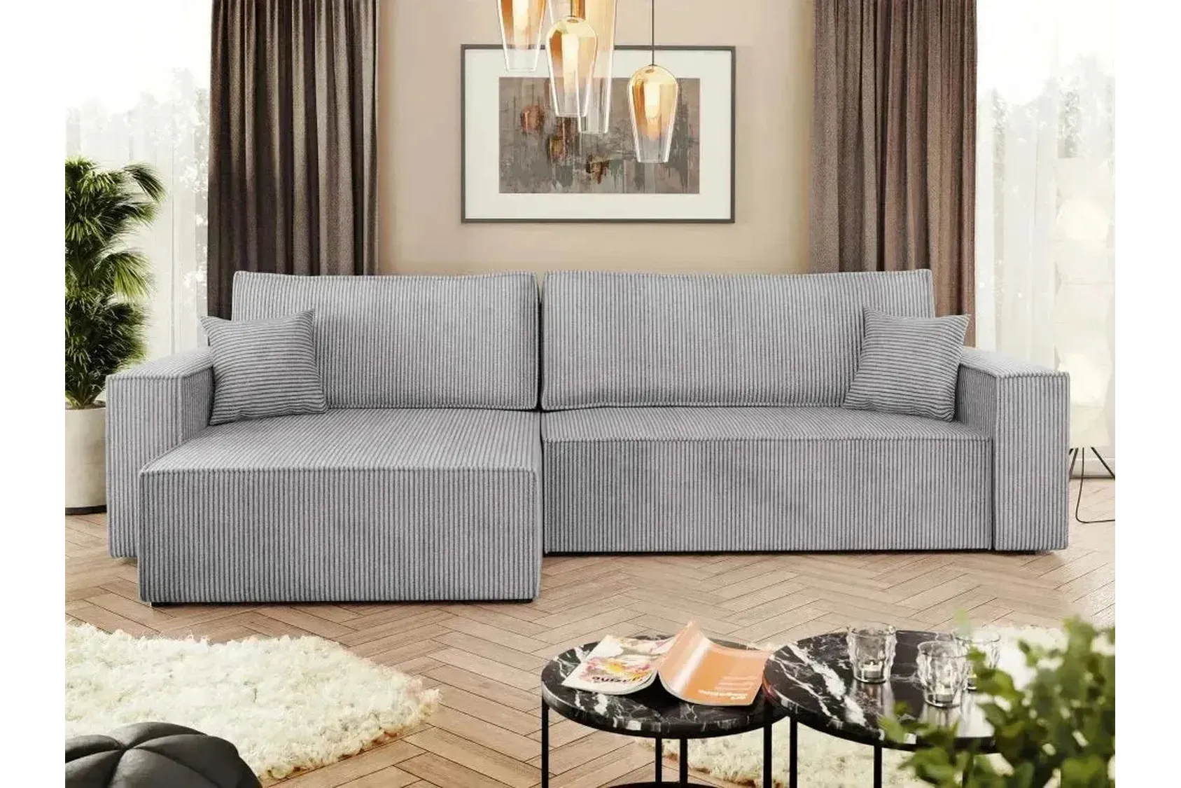Karl L Maxi Corner Sofa Bed With Storage - Image 12