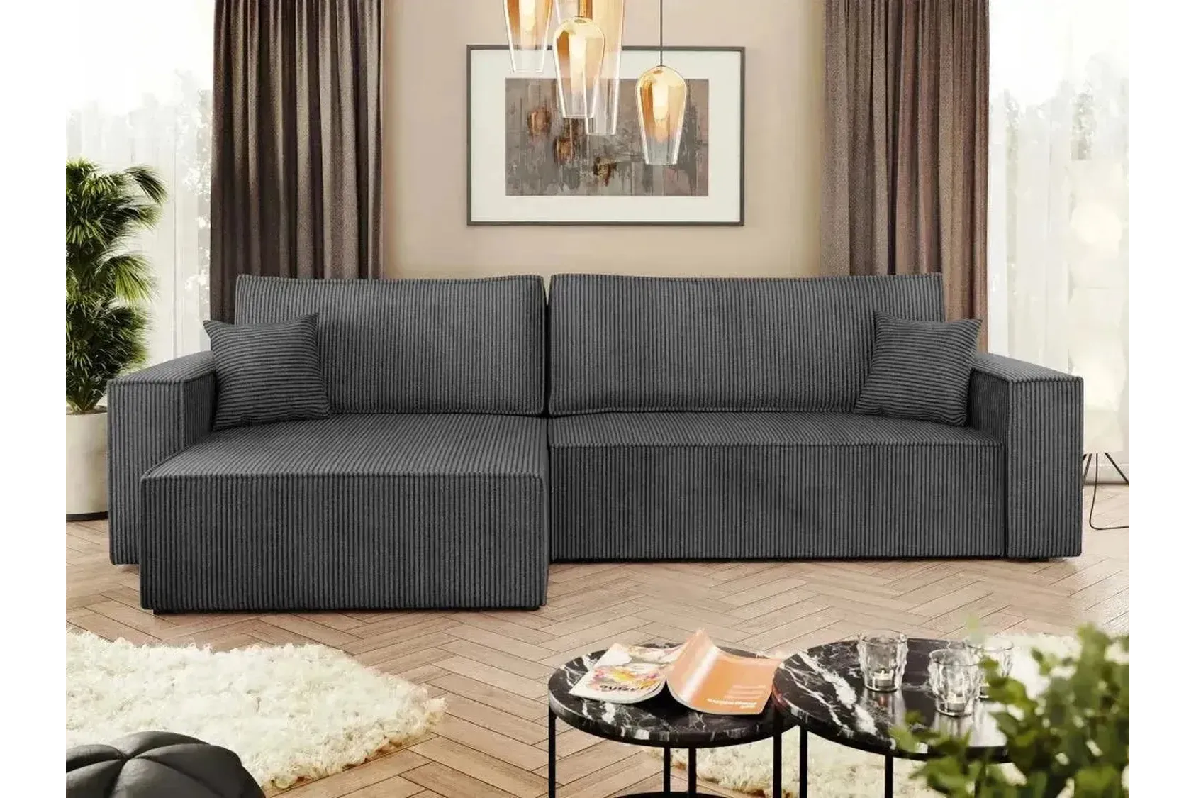 Karl L Maxi Corner Sofa Bed With Storage - Image 14