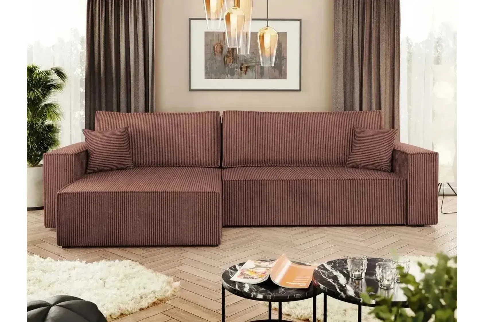 Karl L Maxi Corner Sofa Bed With Storage - Image 15