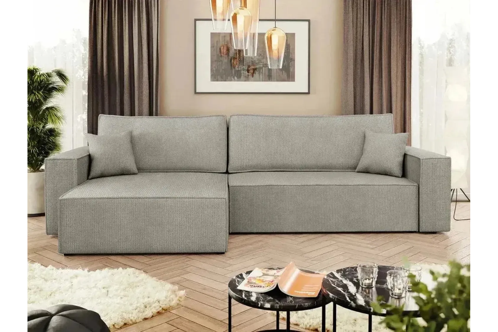 Karl L Maxi Corner Sofa Bed With Storage - Image 6