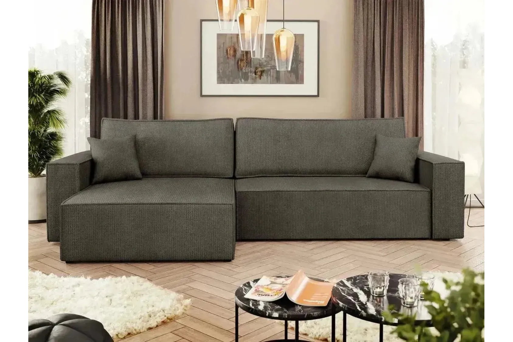 Karl L Maxi Corner Sofa Bed With Storage - Image 8