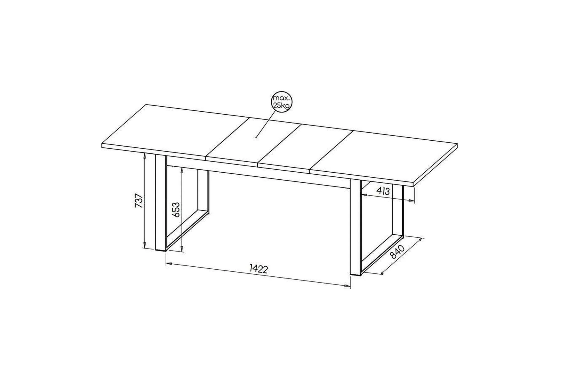 Lamelo Extendable Dining Table - Image 3