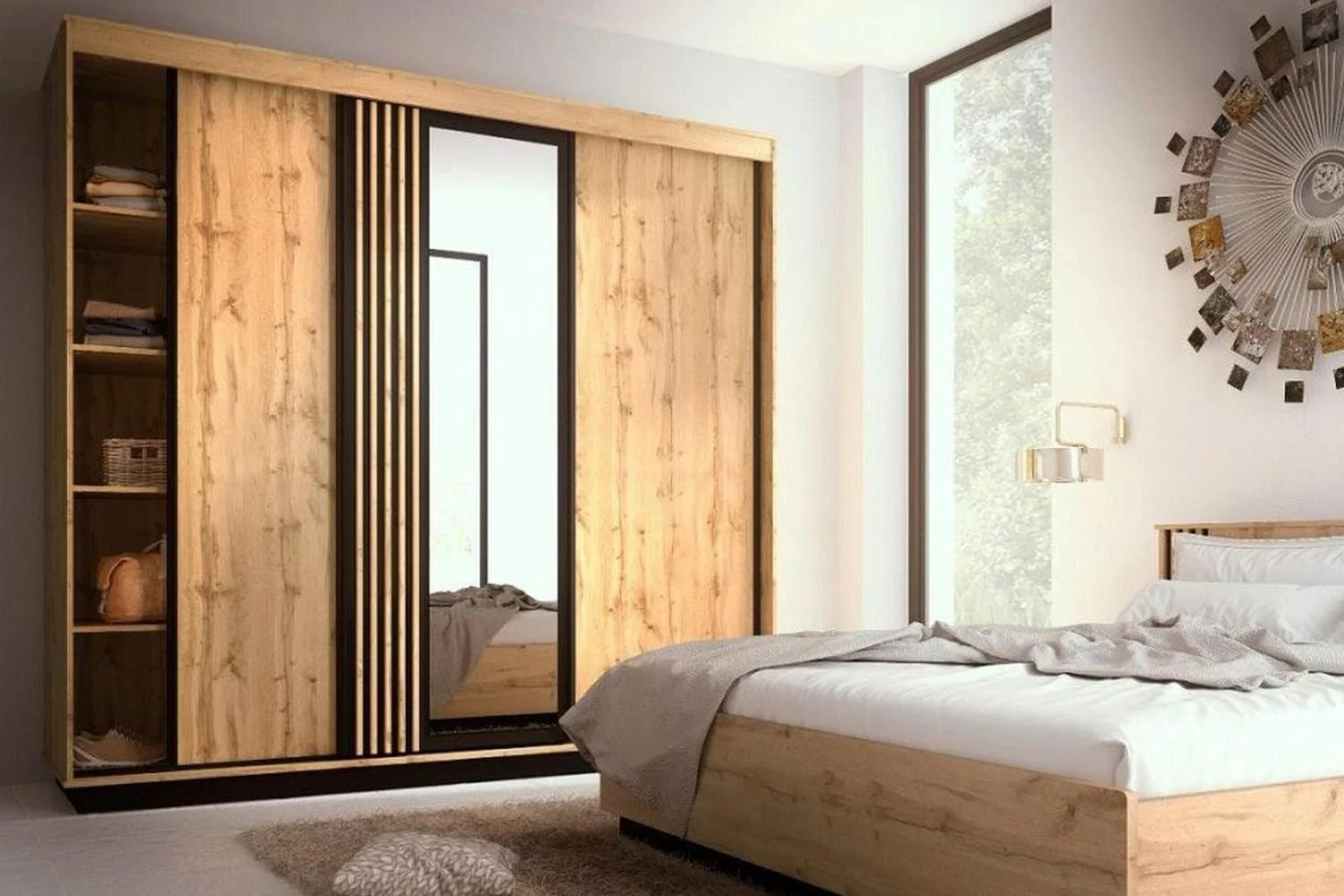 Lamelo Sliding Wardrobe 240 - Image 3