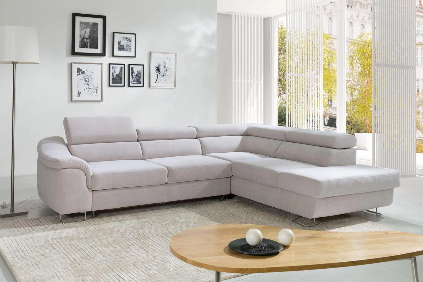 Lavos Corner Sofa Bed With Storage - Image 5