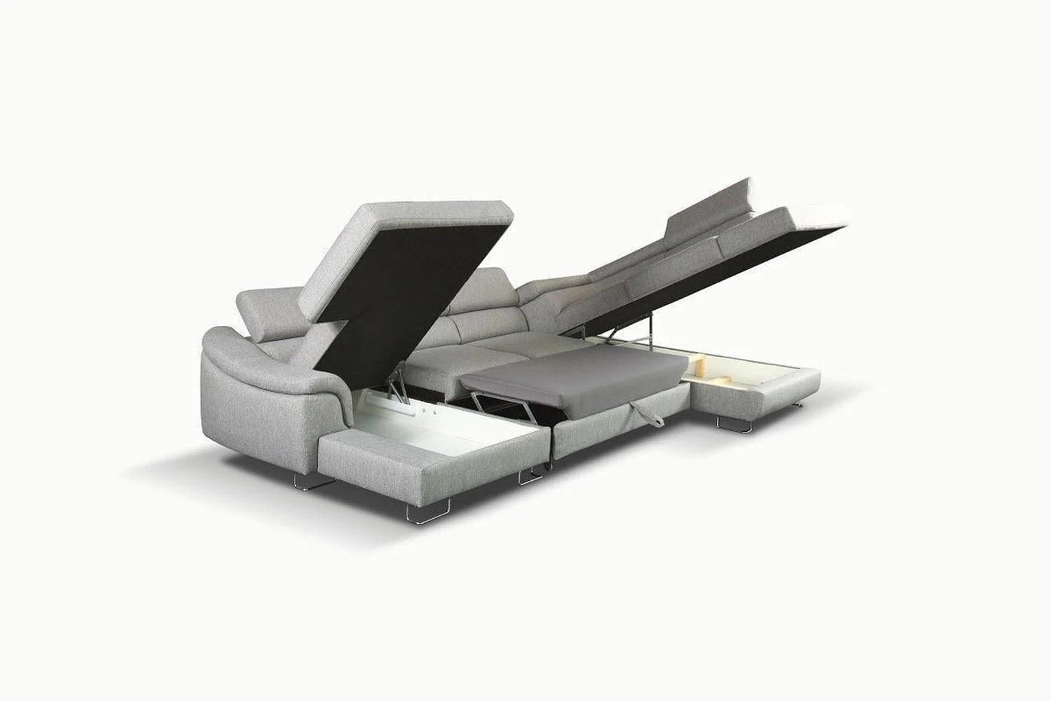 Lavos U Shape Corner Sofa Bed With Storage - Image 2
