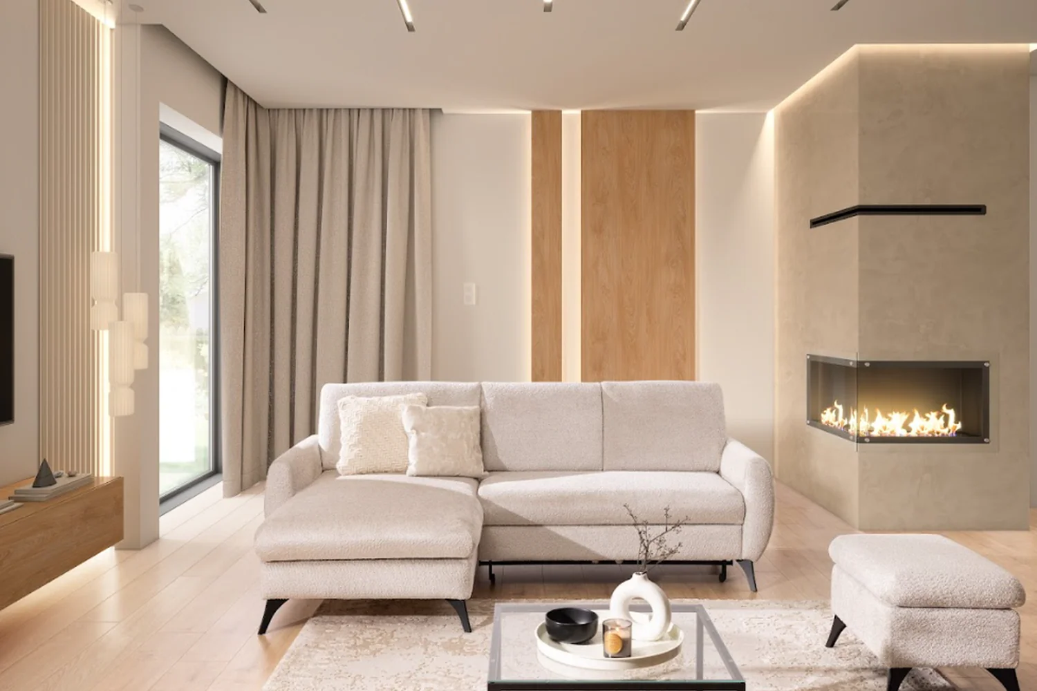 Leni Corner Sofa Bed With Storage