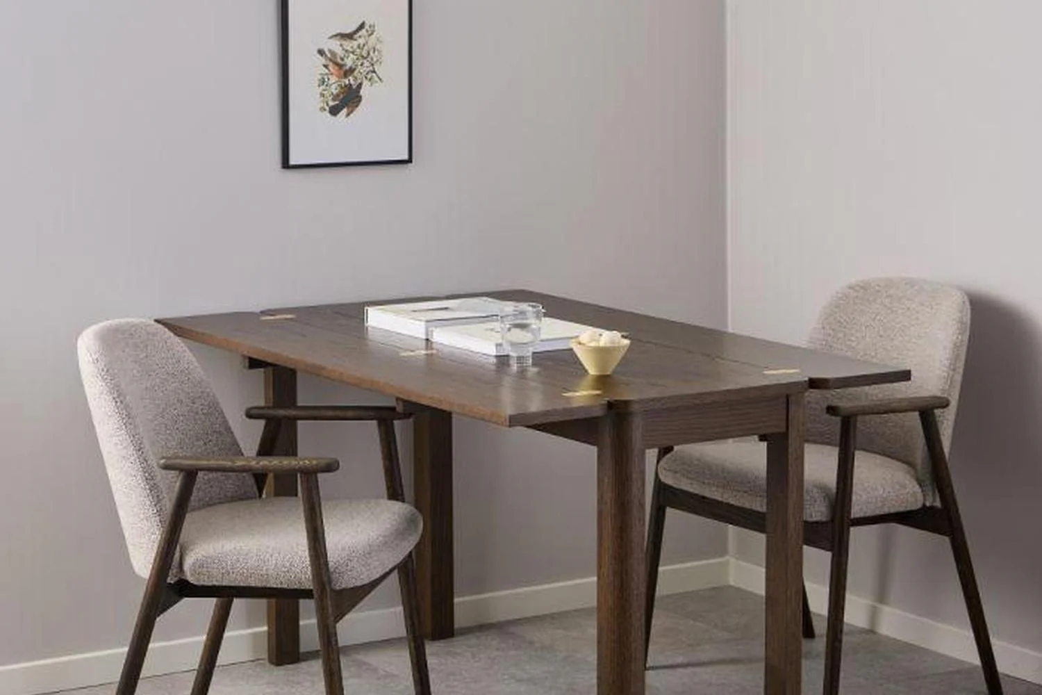Leo Dining Chairs With Armrest in Monza Fabric Beige Set of 2 - Image 8