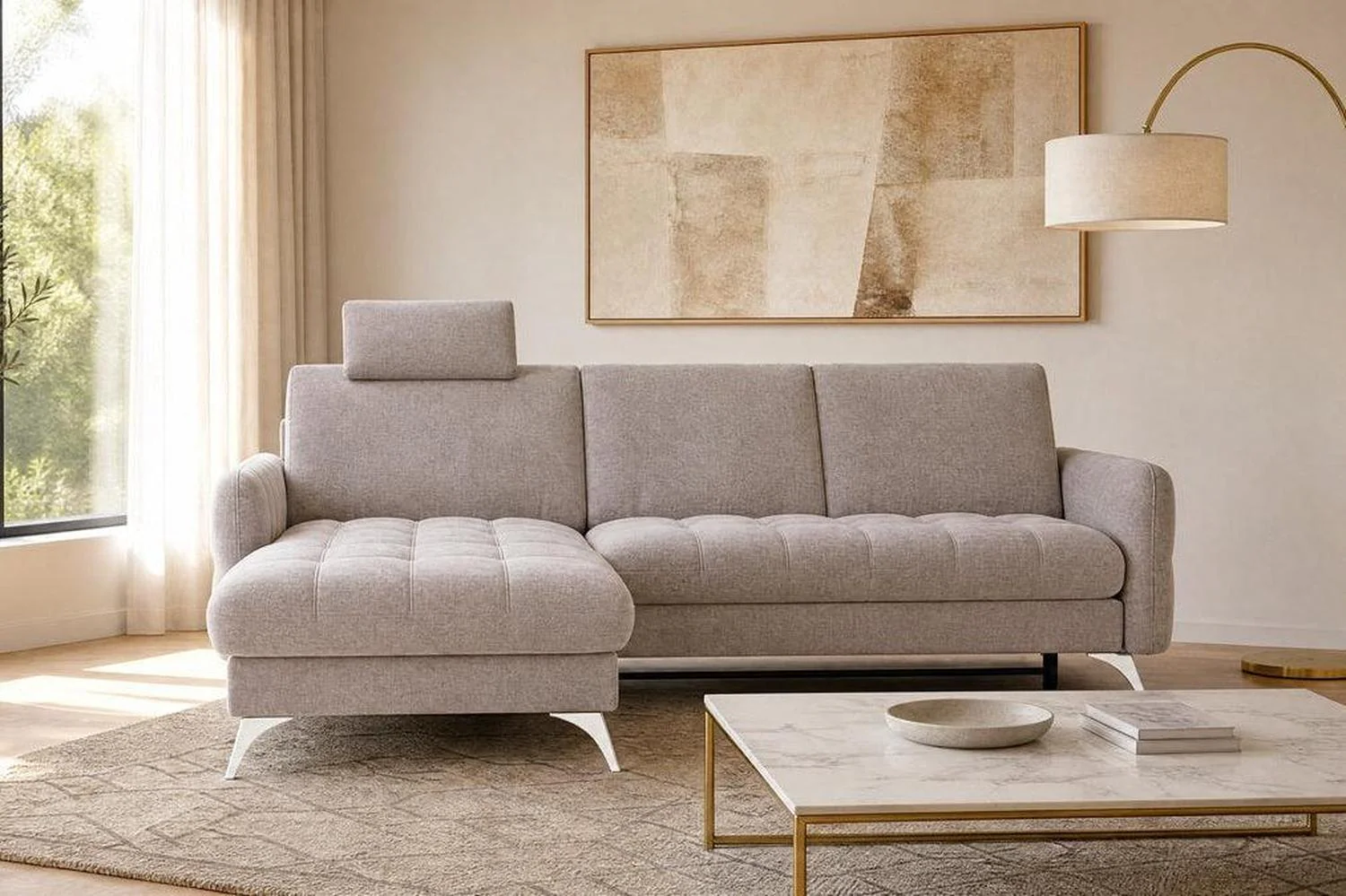 Lukka Corner Sofa Bed With Storage