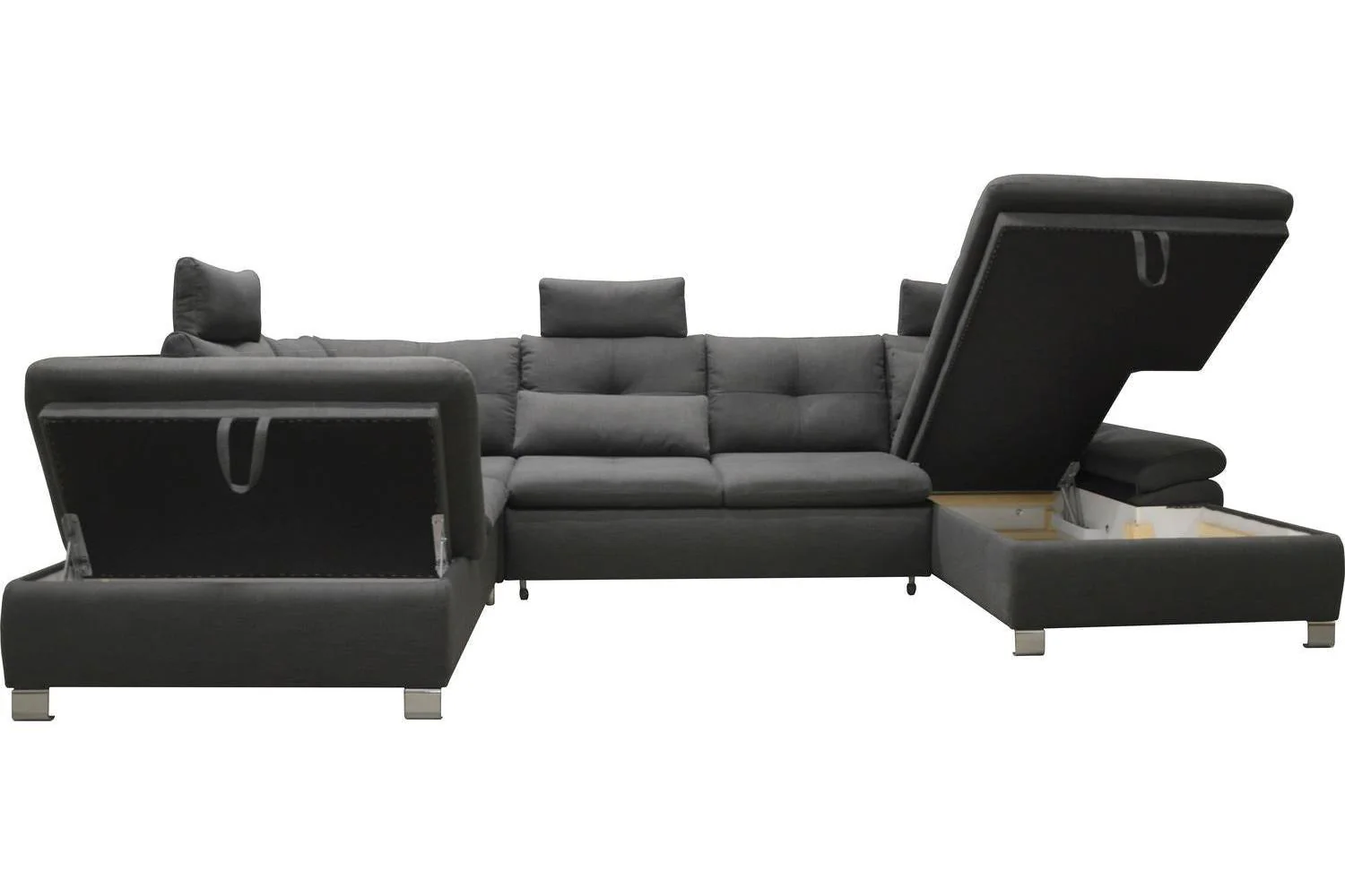 Madeira 3 U Shape Corner Sofa Bed With Storage - Image 5