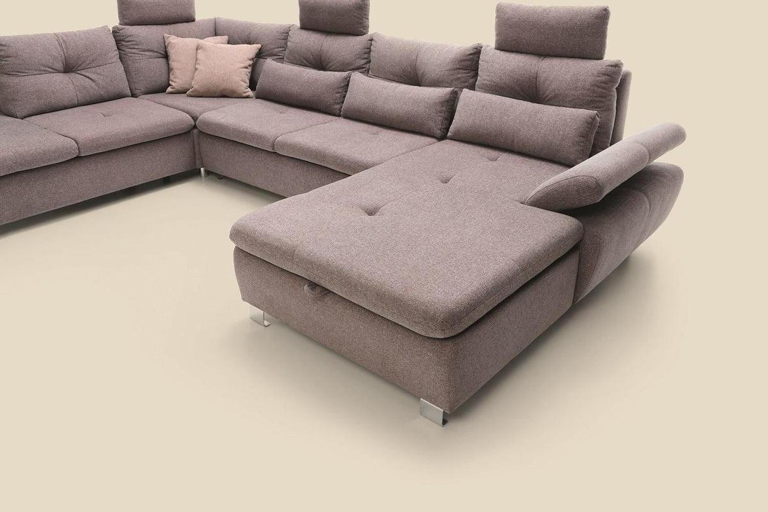 Madeira 3 U Shape Corner Sofa Bed With Storage - Image 7
