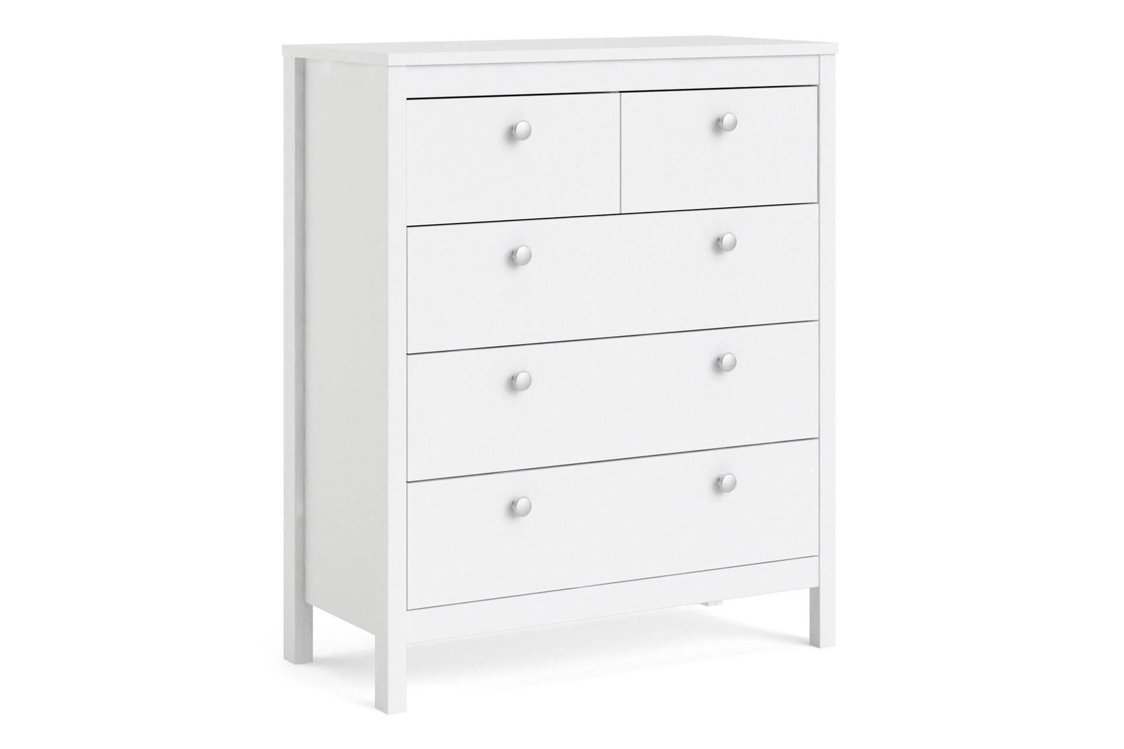 Madrid Chest 3+2 Drawers In White
