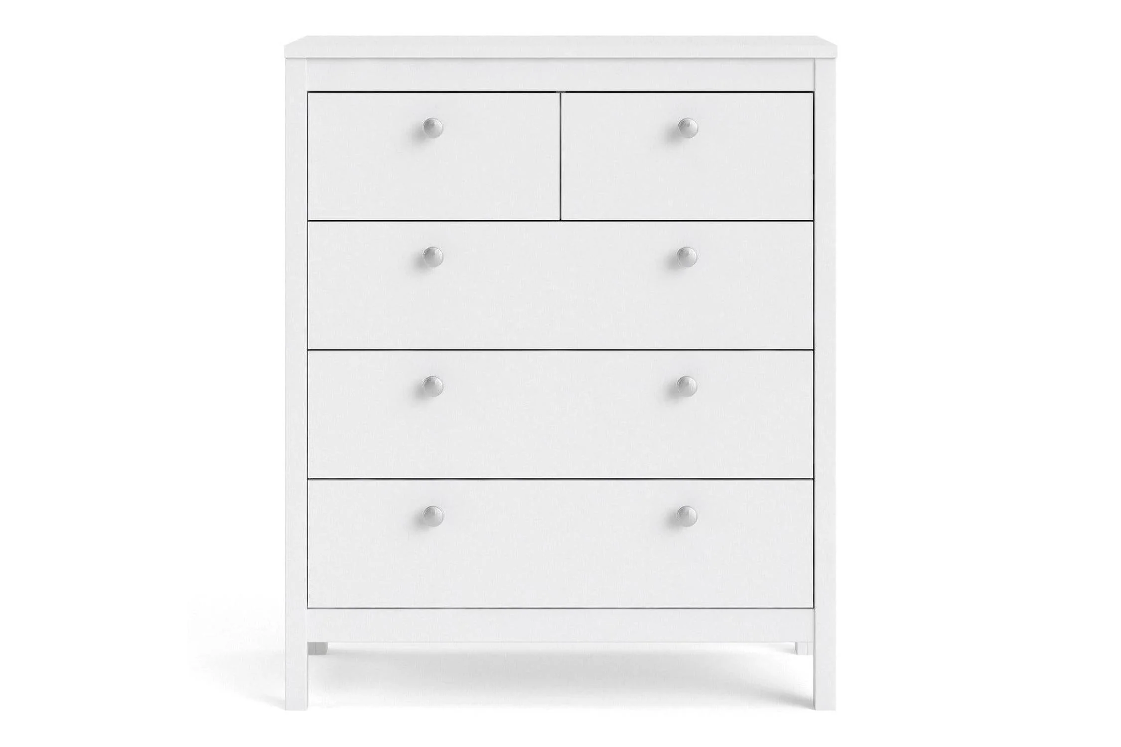 Madrid Chest 3+2 Drawers In White - Image 3
