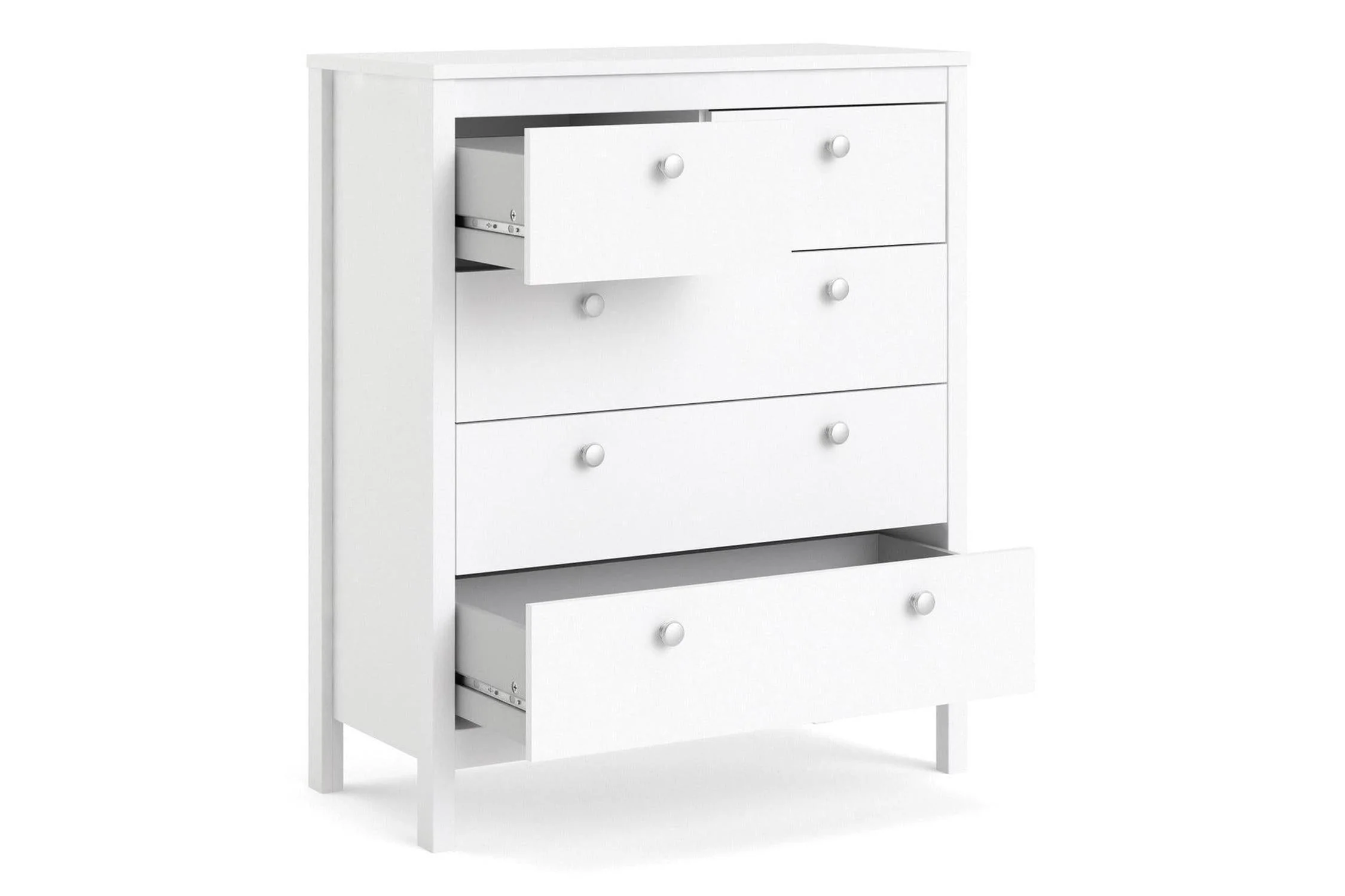 Madrid Chest 3+2 Drawers In White - Image 6