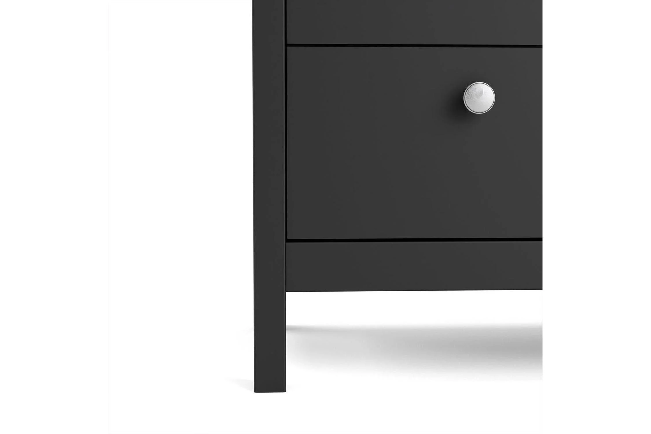 Madrid Chest 3 Drawers In Matt Black - Image 7