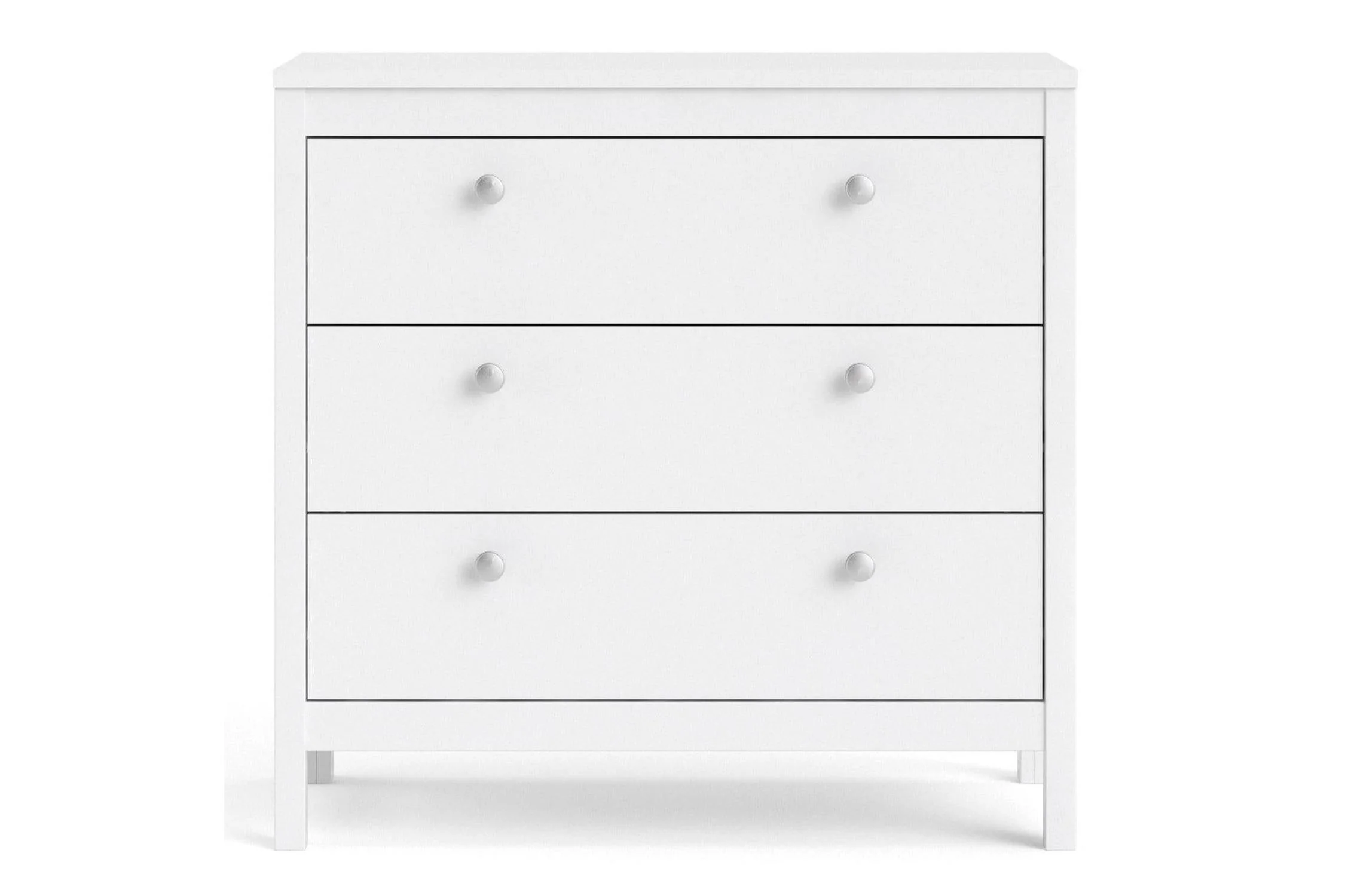 Madrid Chest 3 Drawers In White - Image 5